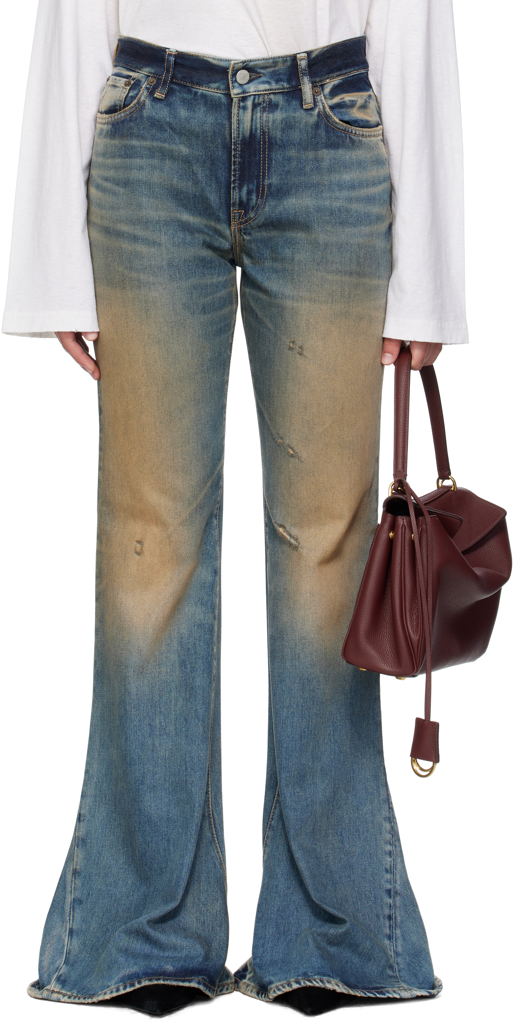 Acne Studiosのブルー 2024F ジーンズがセール中