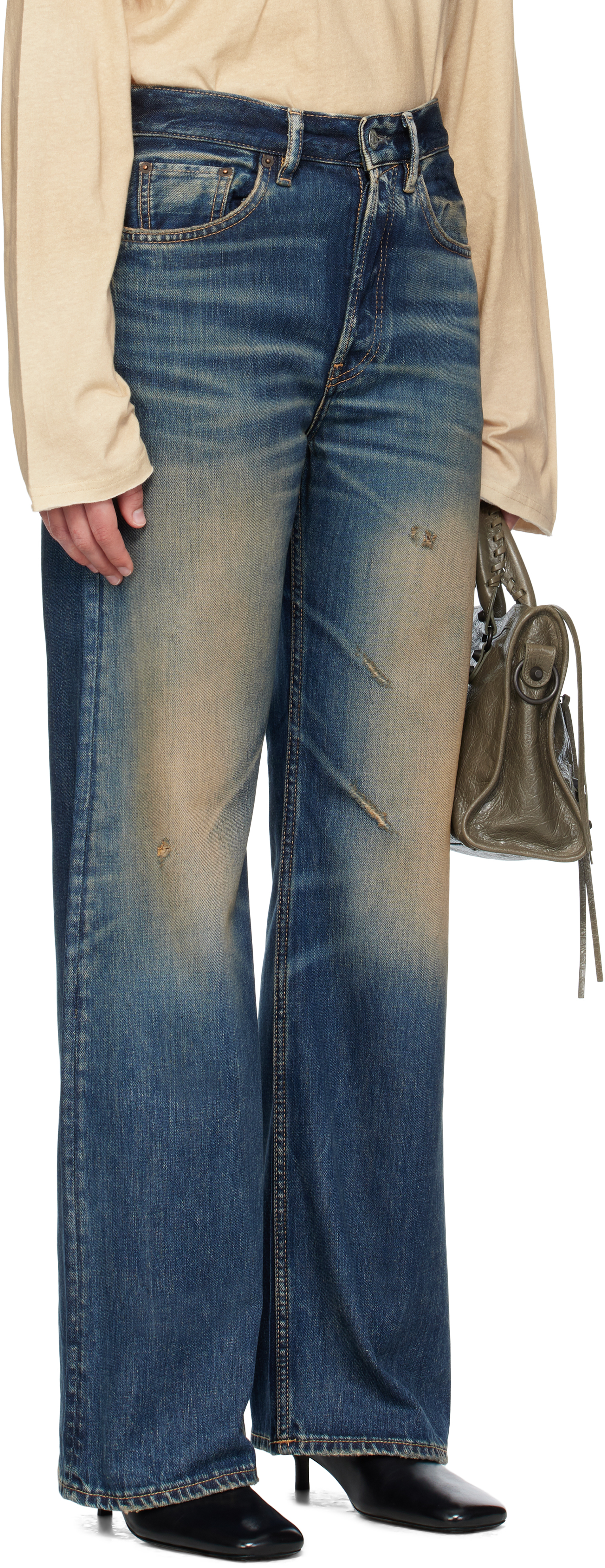 Acne Studios Blue Regular-fit 2021m Jeans In Blue