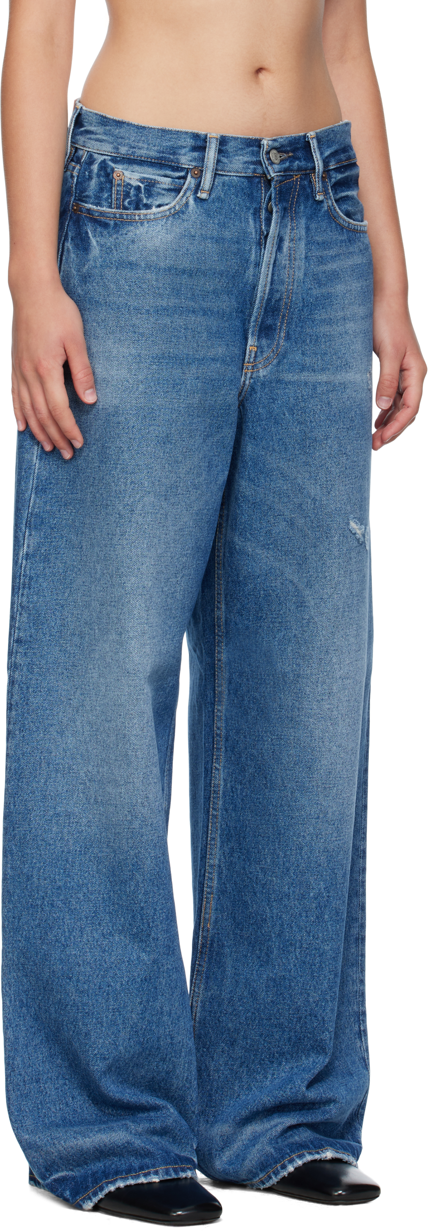 Acne Studios Regular Fit Jeans 2022 In Blue