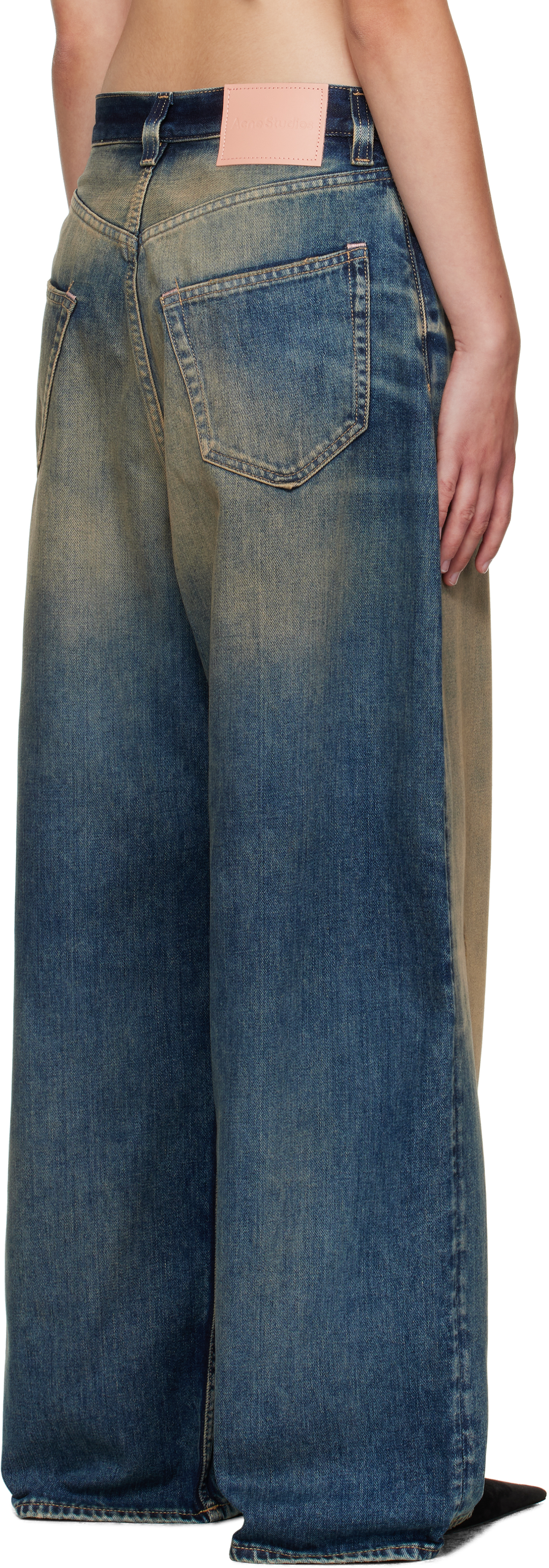 Acne Studios 2023 Rocka Low Waist Wide Jeans In Multi