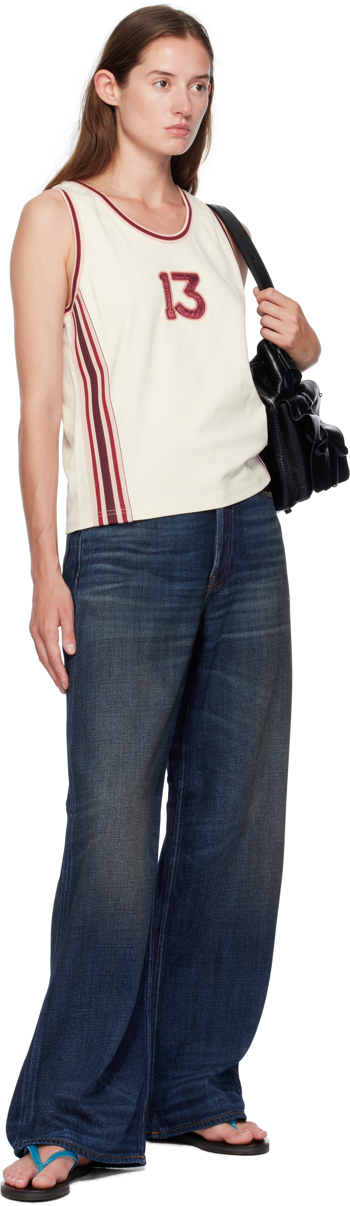 Acne Studios Navy Loose Fit 1981 Jeans In Blue