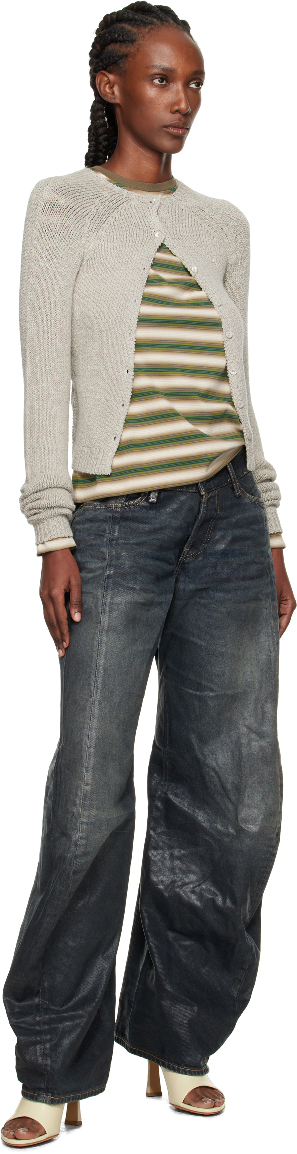 Acne Studios Black 2006f Loose Fit Jeans In Blue