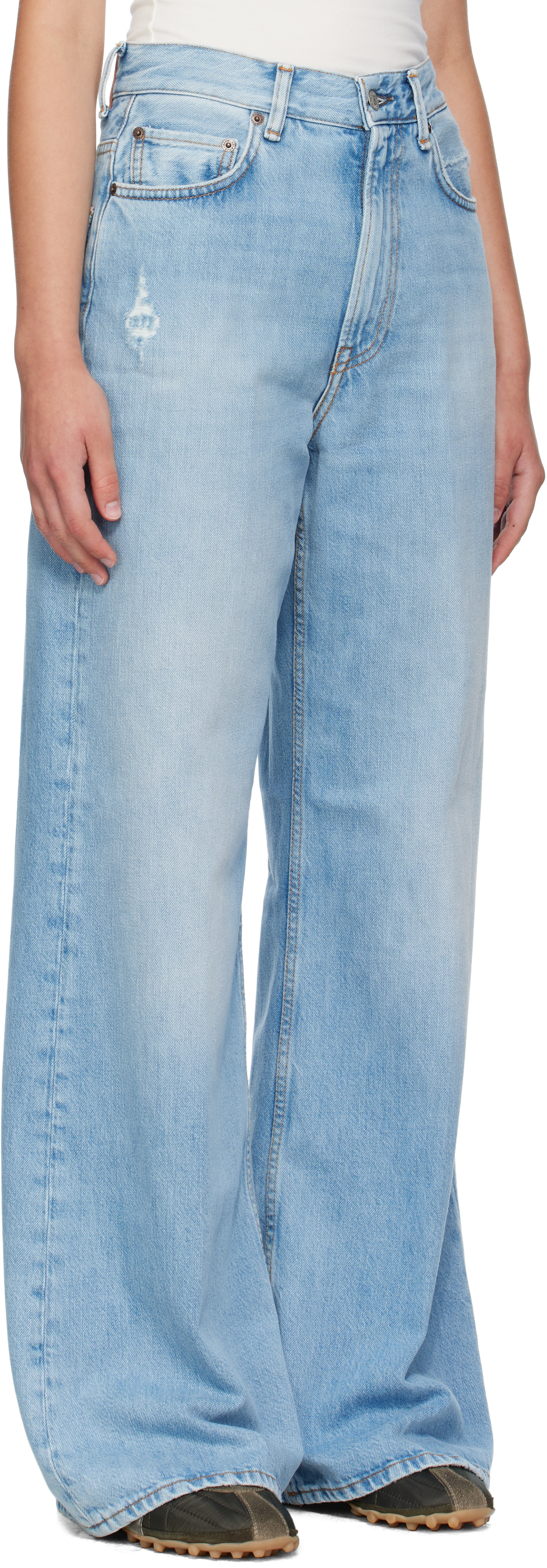 Acne Studios Blue Regular Fit 2022f Jeans In Blue