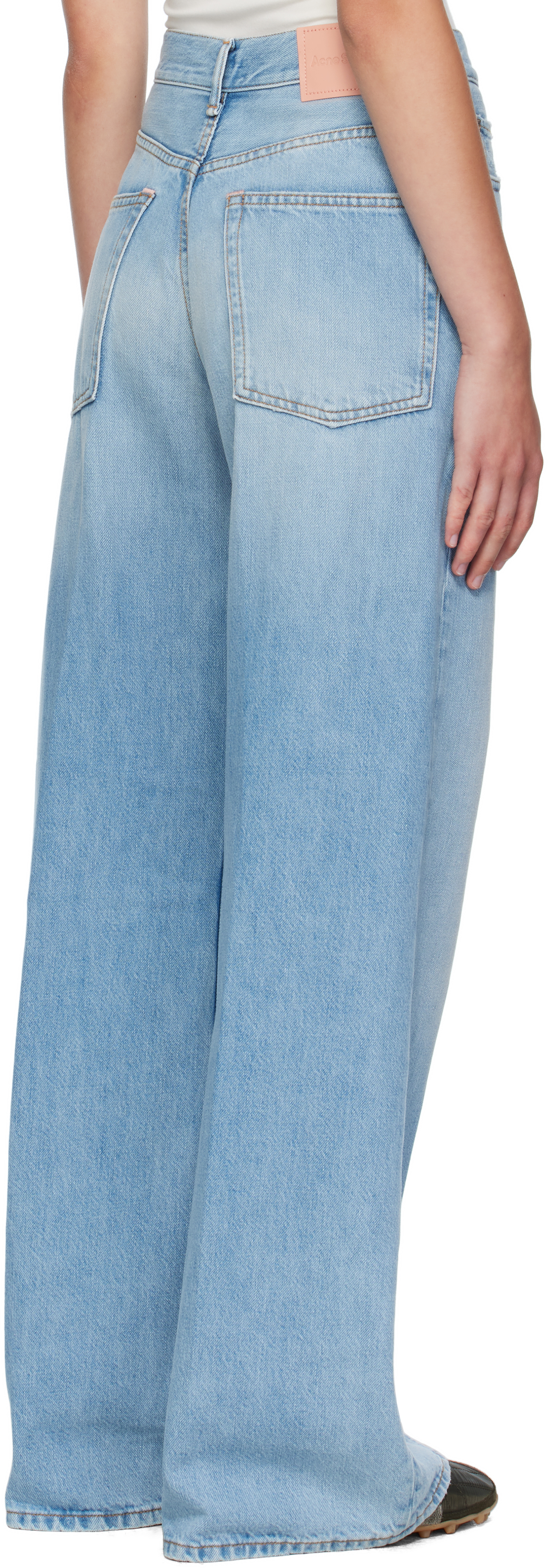 Acne Studios Blue Regular Fit 2022f Jeans In Blue