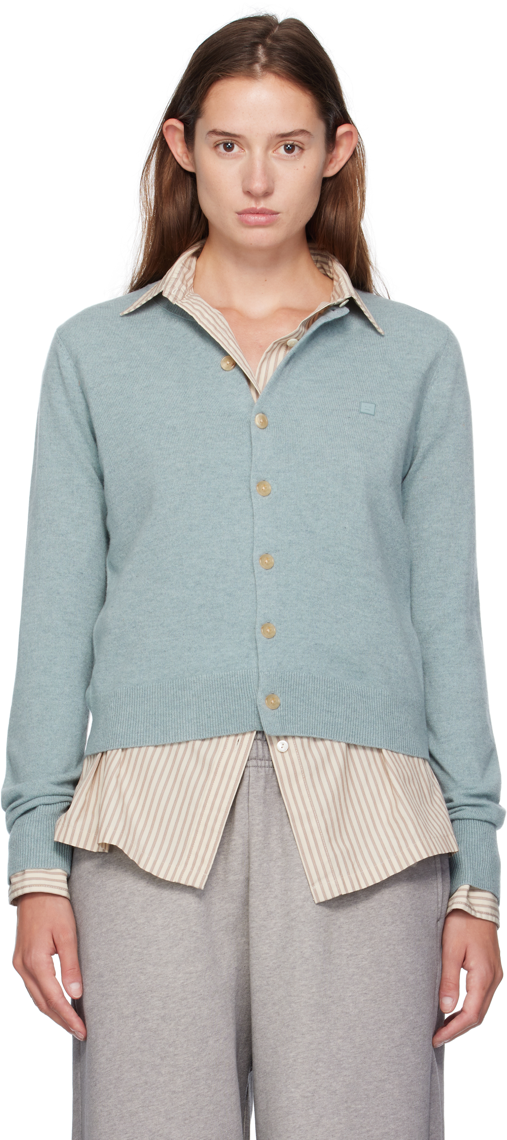 Acne Studios ライトグレー カーディガン 三越伊勢丹 | Acne Studios/アクネ ストゥディオズ_Women通販