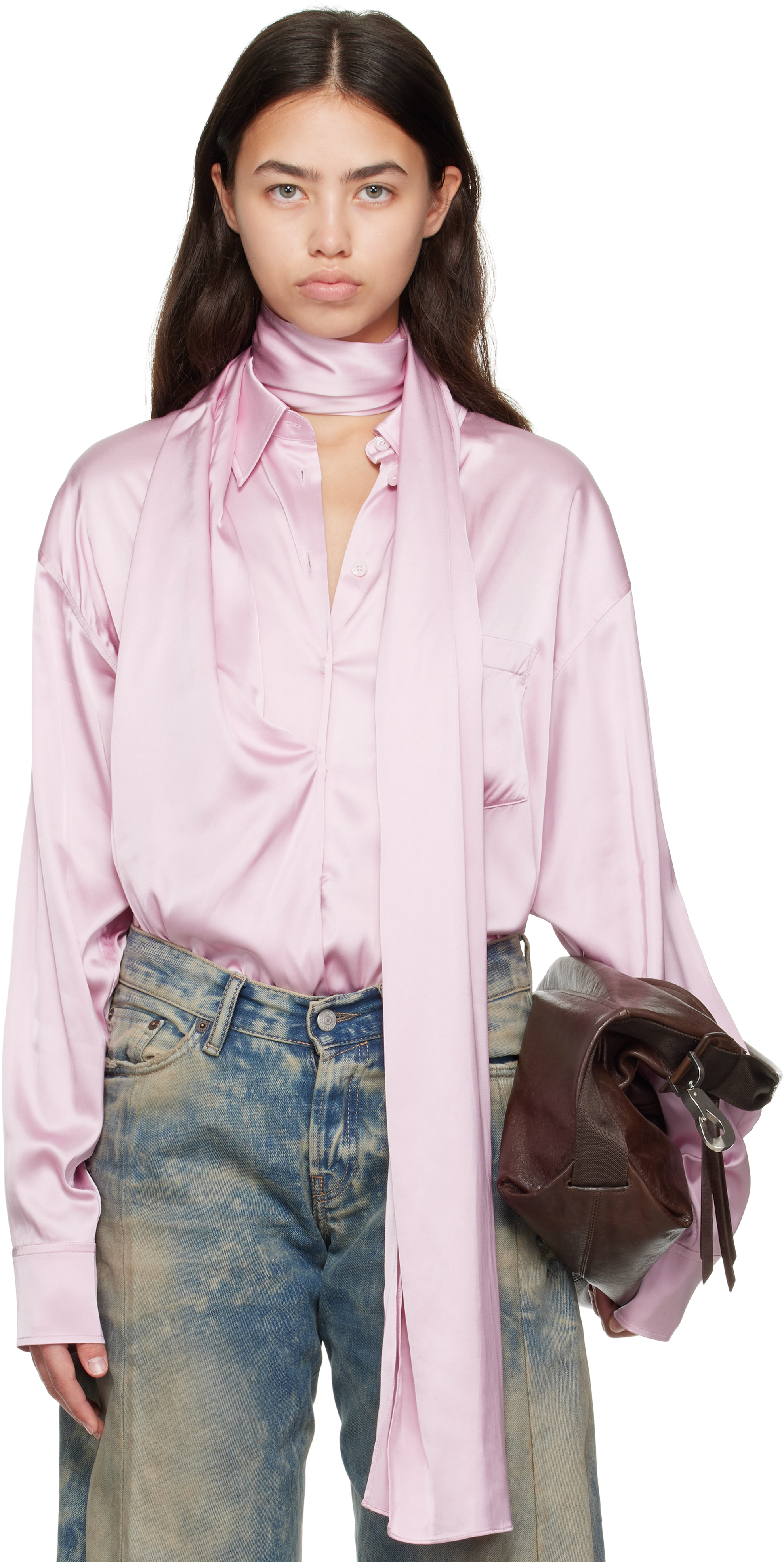 ヒノトリ　　　　　　　　　　　　　　　　　　【極美品】アクネストゥディオズ acne-studios-pink-layered-