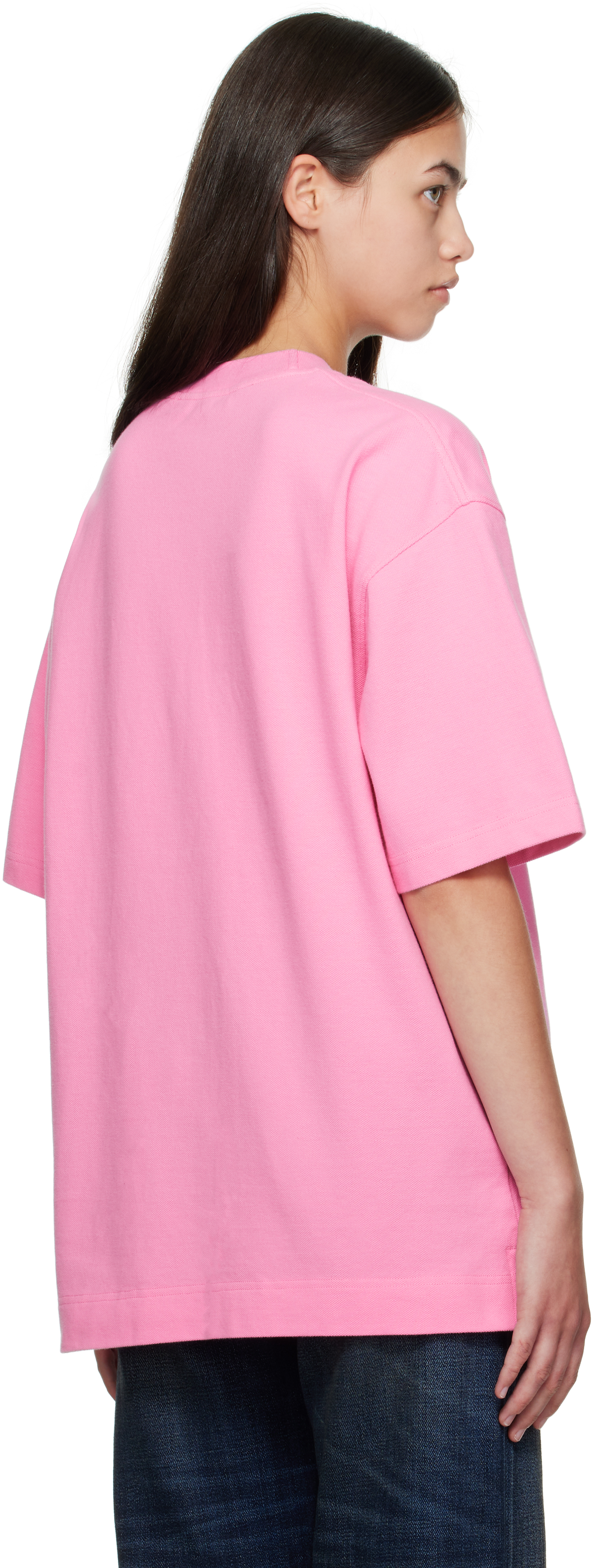 Acne Studios Exford Tourist Logo Tee Bubble Pink