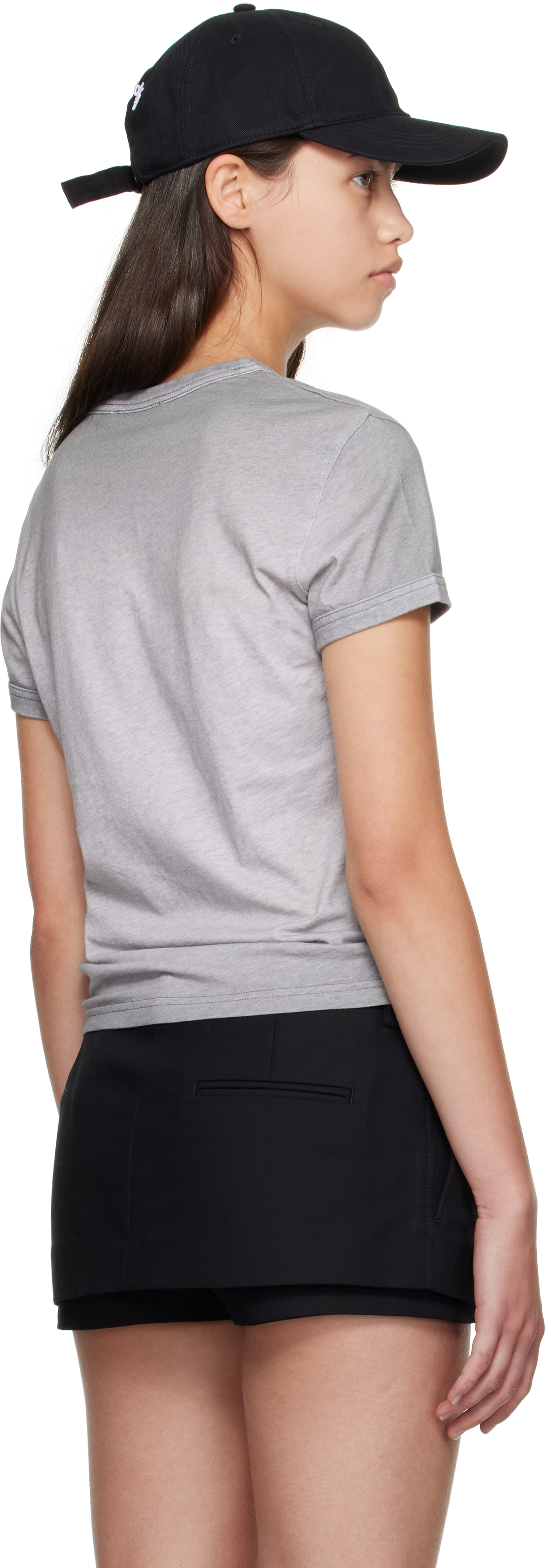 Acne Studios Short-sleeved Crew Neck T-shirt With Faded Graphic Print