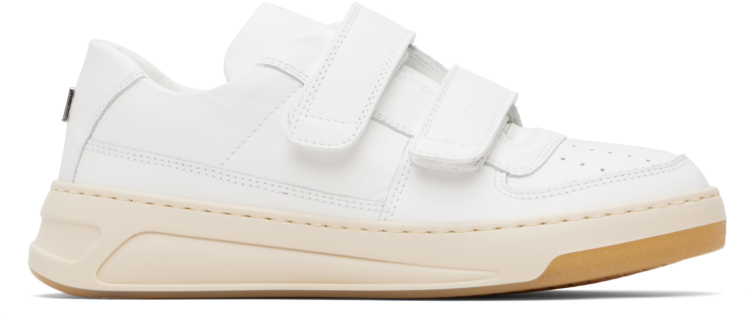 Acne Studios White Velcro Strap Sneakers