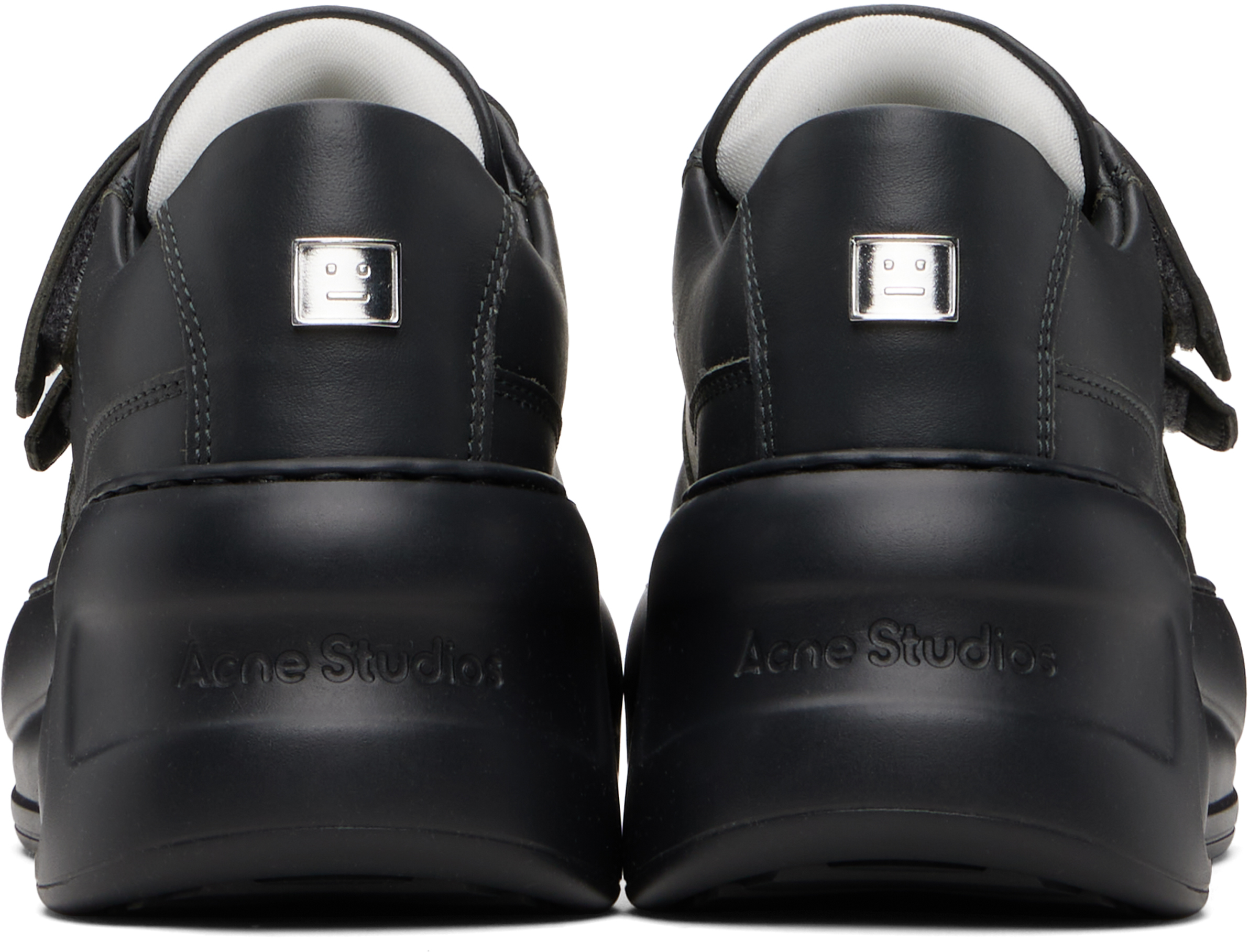 Acne Studios Gray Velcro Strap Platform Sneakers