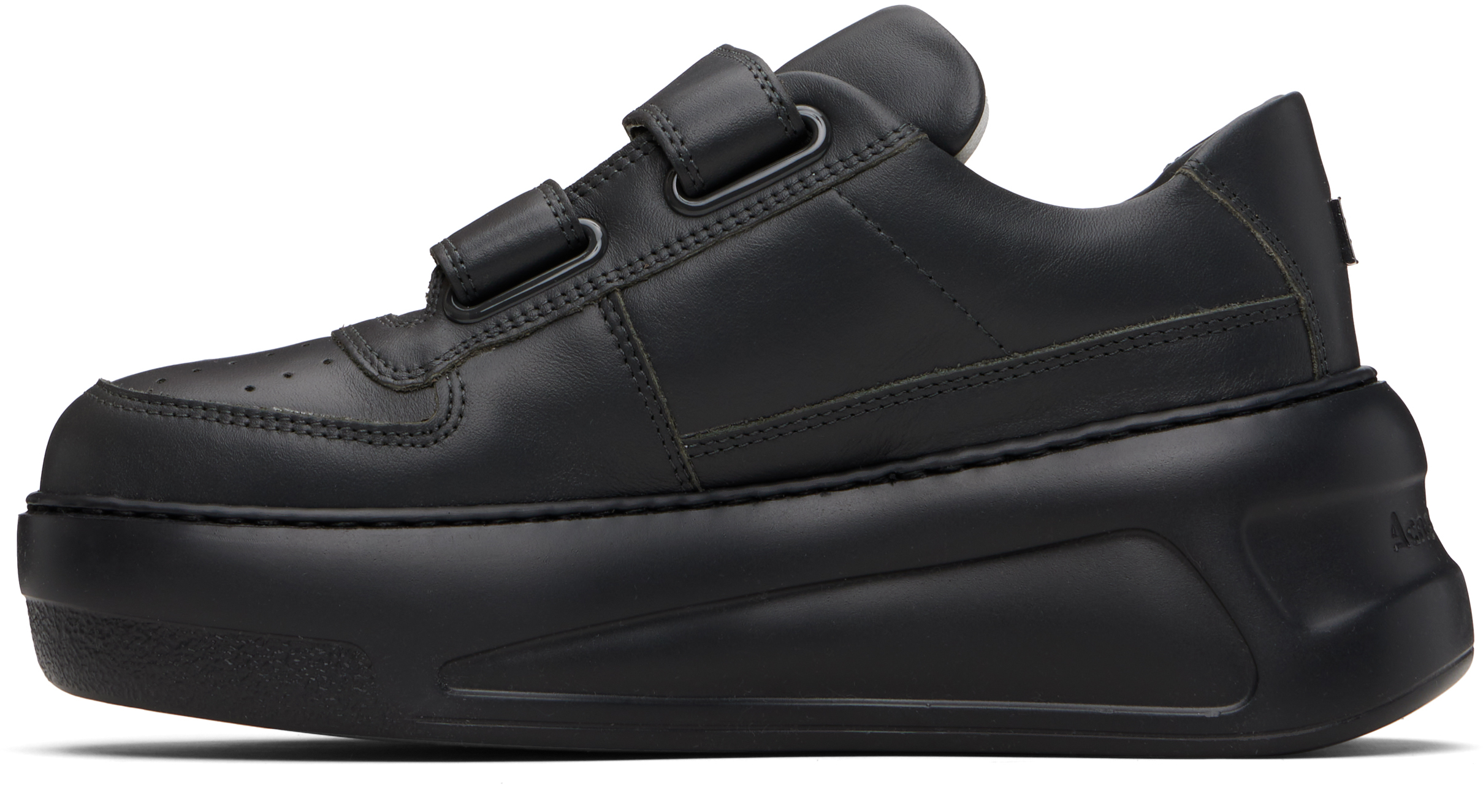Acne Studios Gray Velcro Strap Platform Sneakers