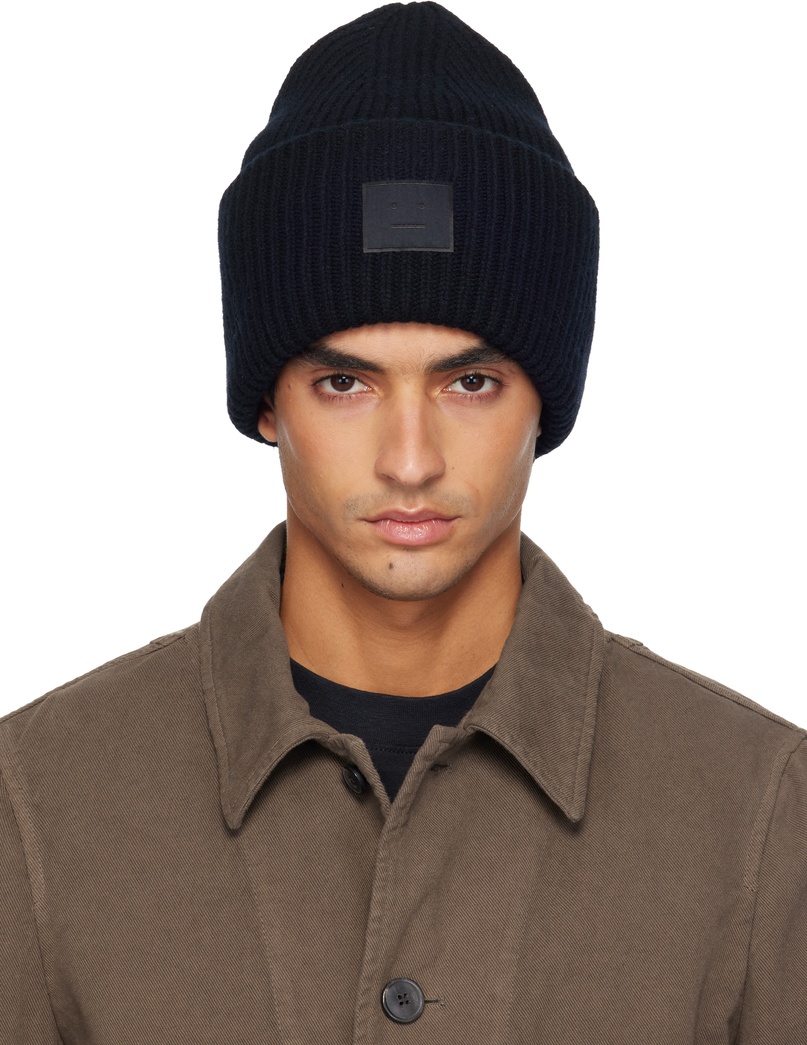 Acne Studios ビーニー Acne Studios - スモールFaceロゴビーニー - ブラック