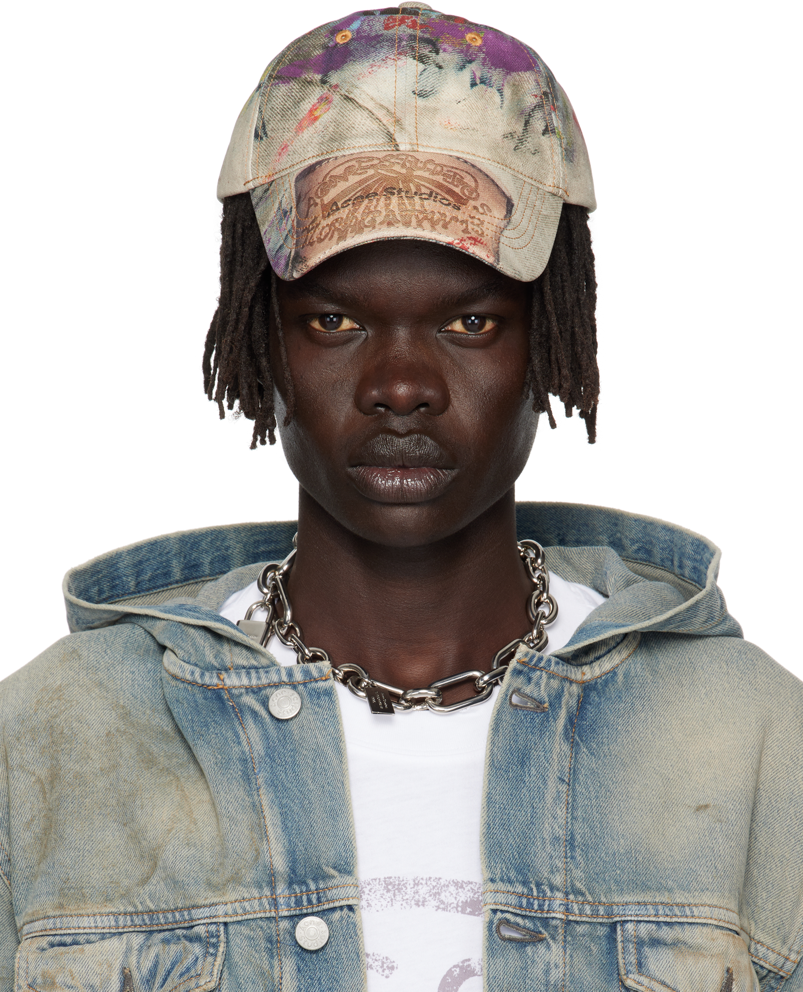 Acne Studios Multicolor Printed Cap