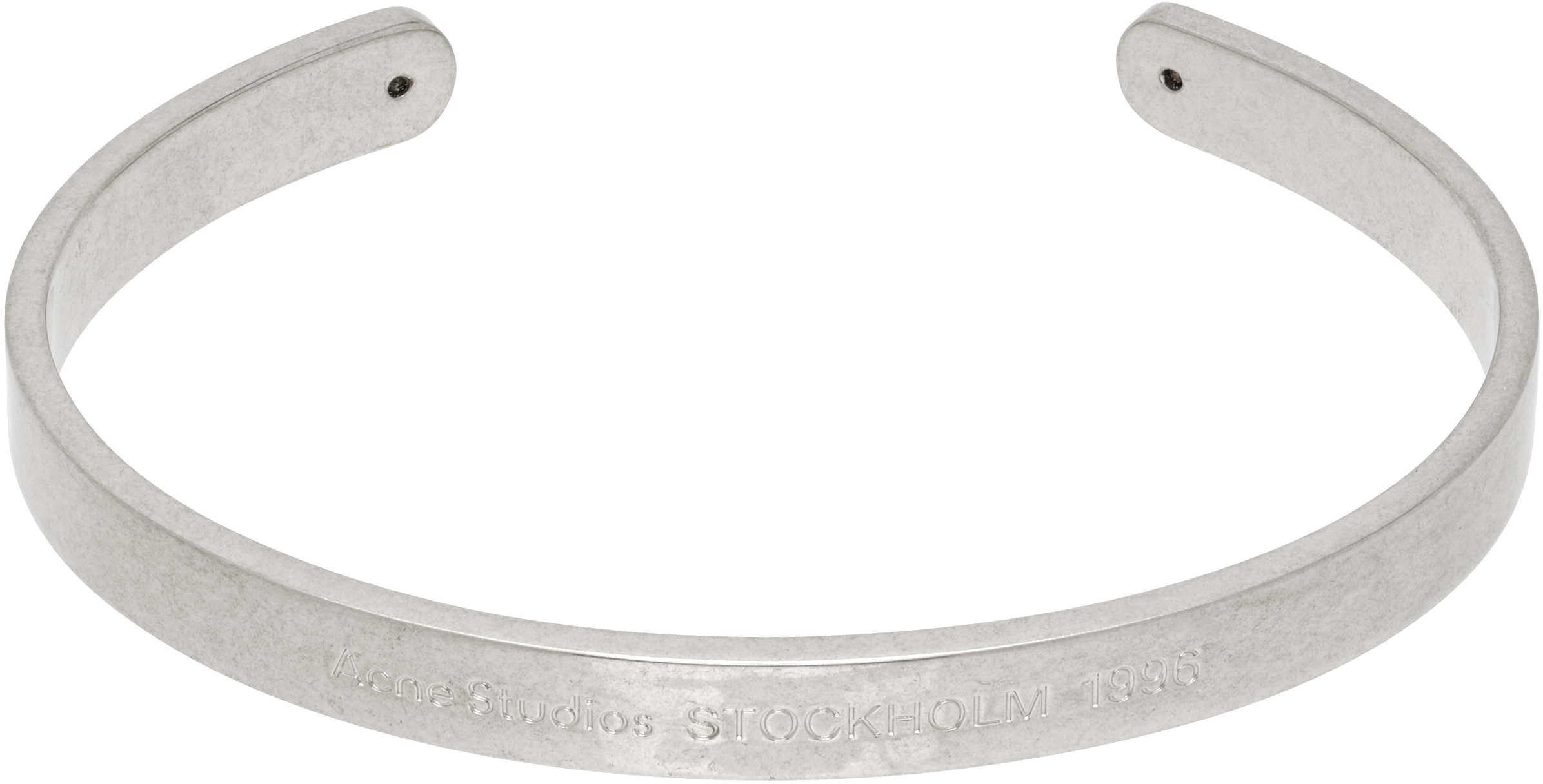 Acne Studios: Logo Cuff Bracelet | SSENSE