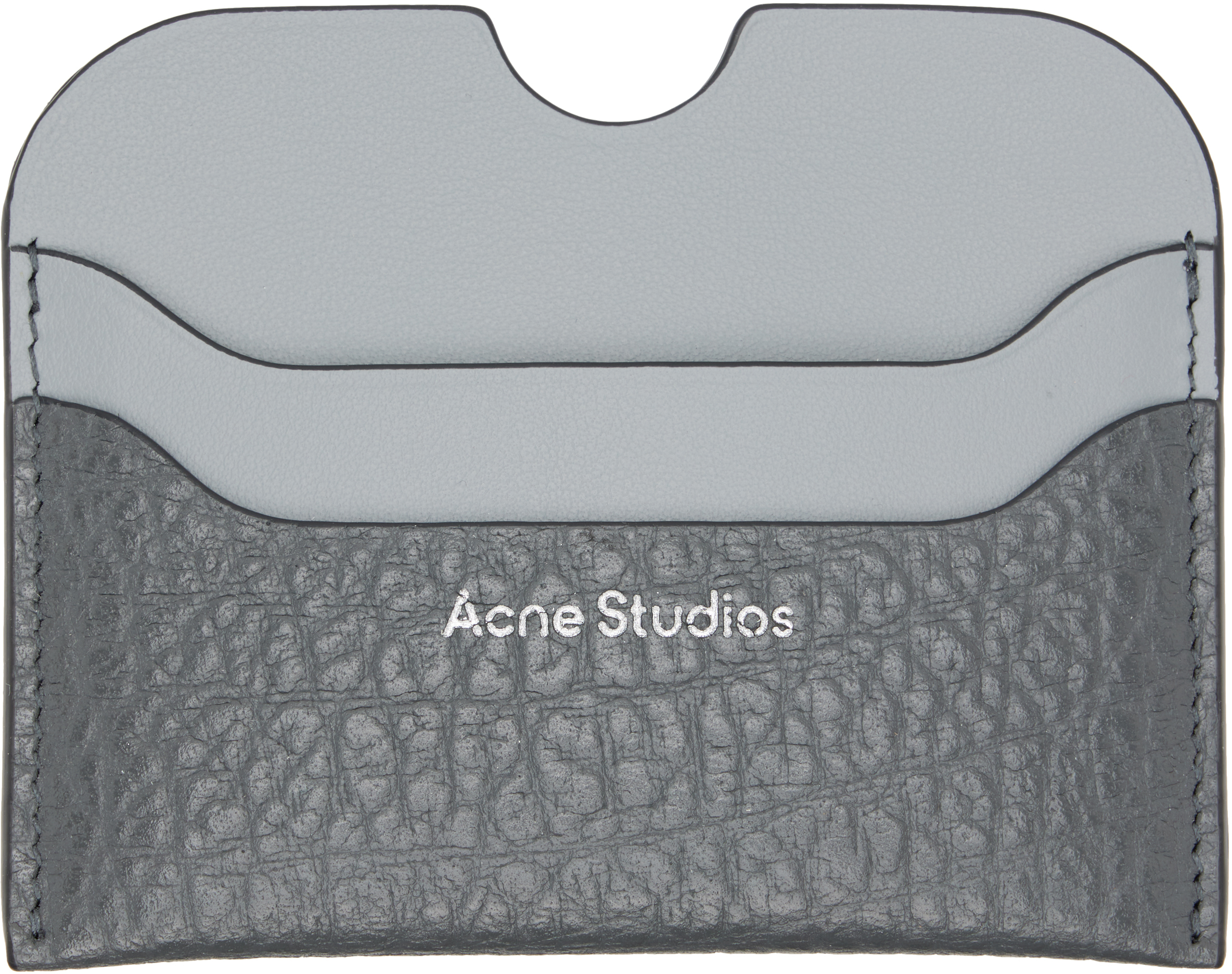 Acne Studios Gray Large Bicolor Card Holder