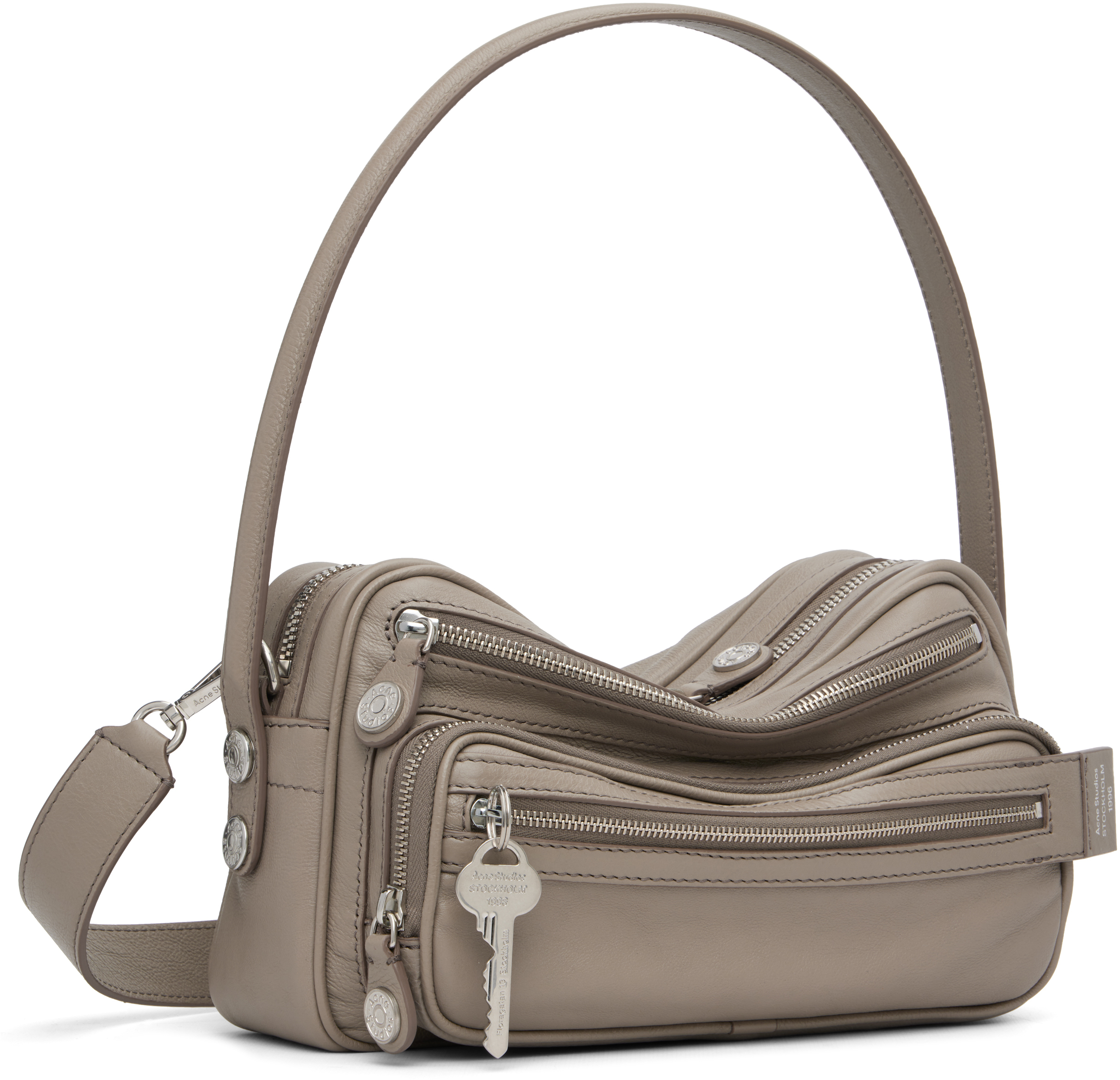 Acne Studios Taupe Camero Party Shoulder Bag