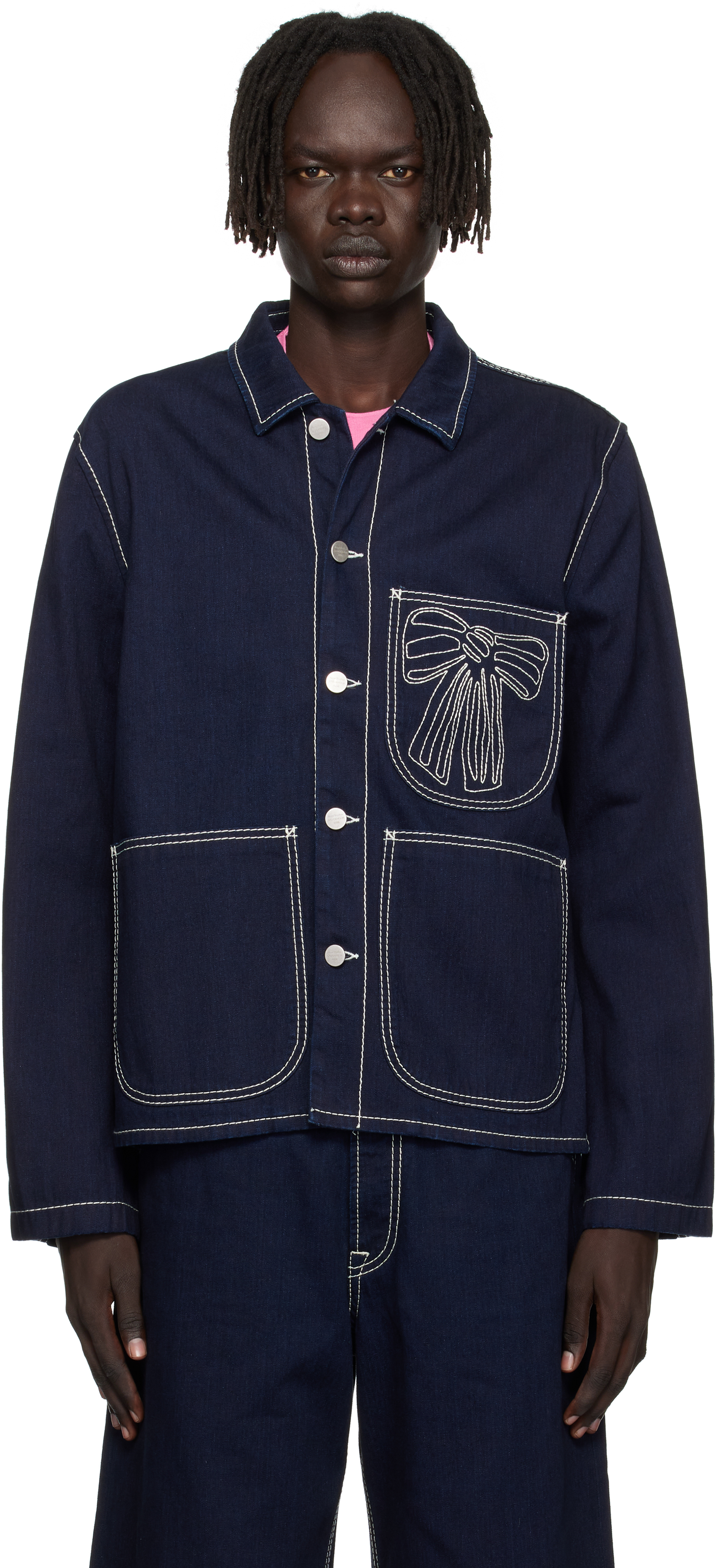 Acne Studios スラックス 青x紺xカーキ 0450325J0070 ACNE アクネ レディース センタープレス スラックス w23