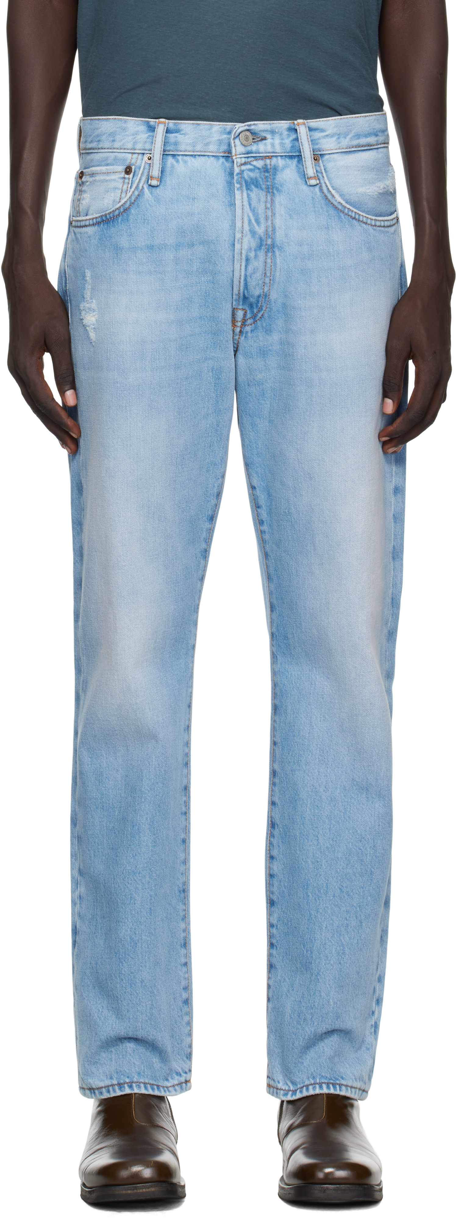 Acne Studios スラックス 青x紺xカーキ 0450325J0070 Acne Studios – メンズトラウザーズ