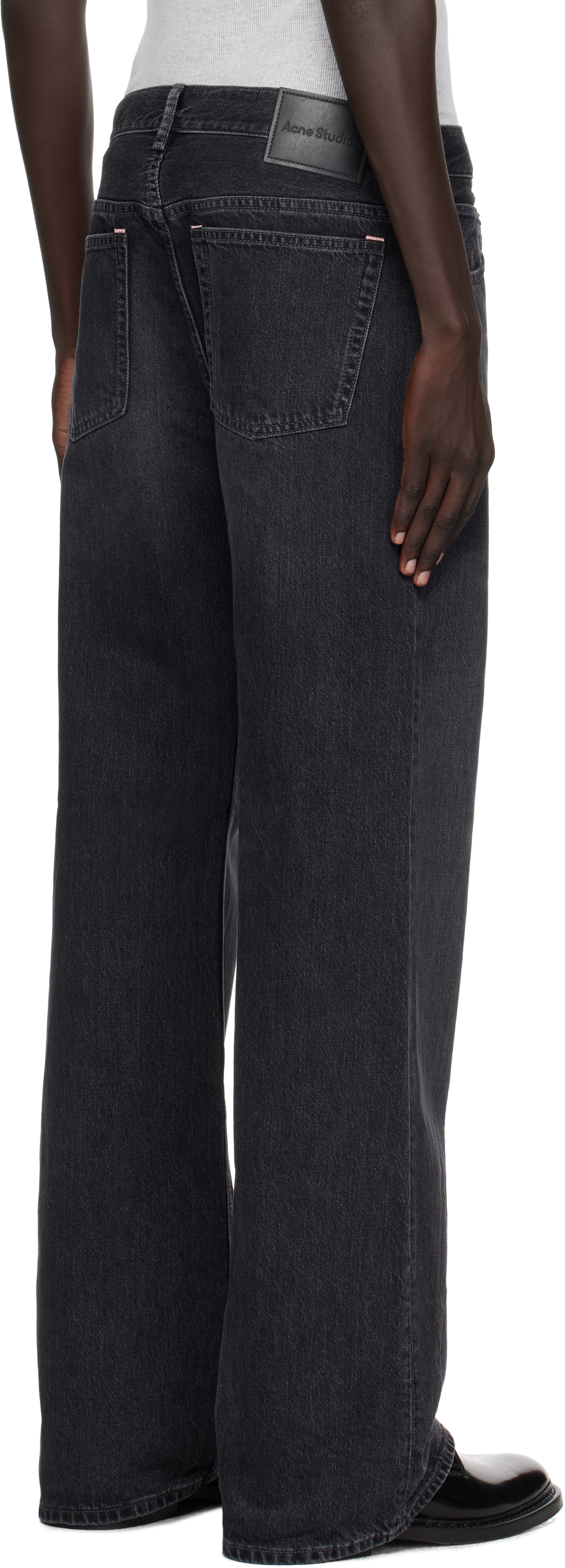 Acne Studios Black Regular Fit 2021m Jeans In Black