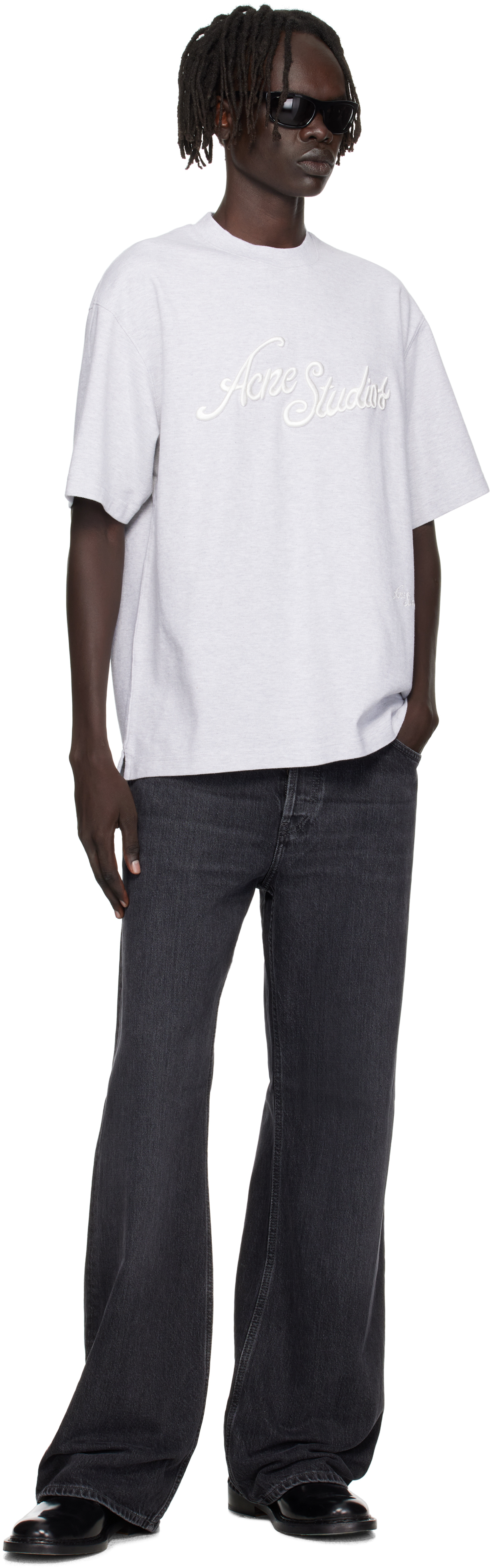 Acne Studios Black Regular Fit 2021m Jeans In Black