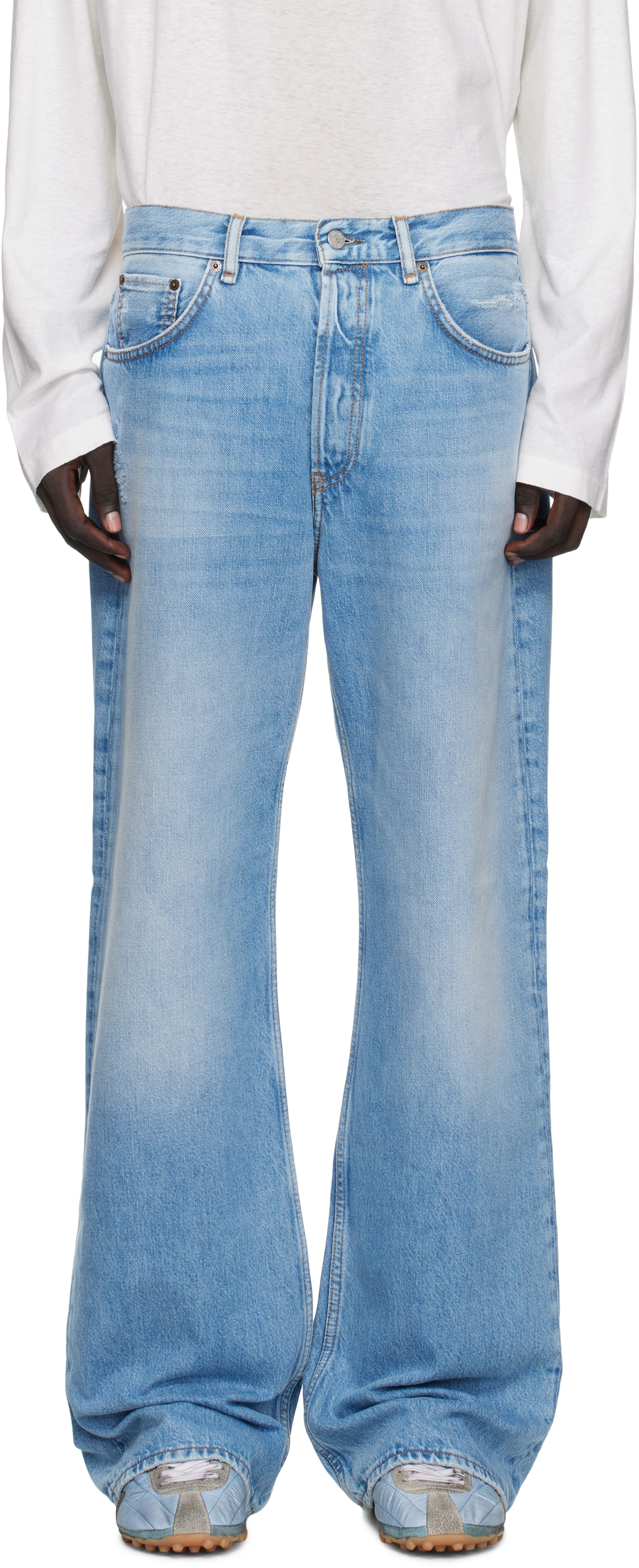Acne Studios Blue Regular Fit 2021m Jeans In Blue