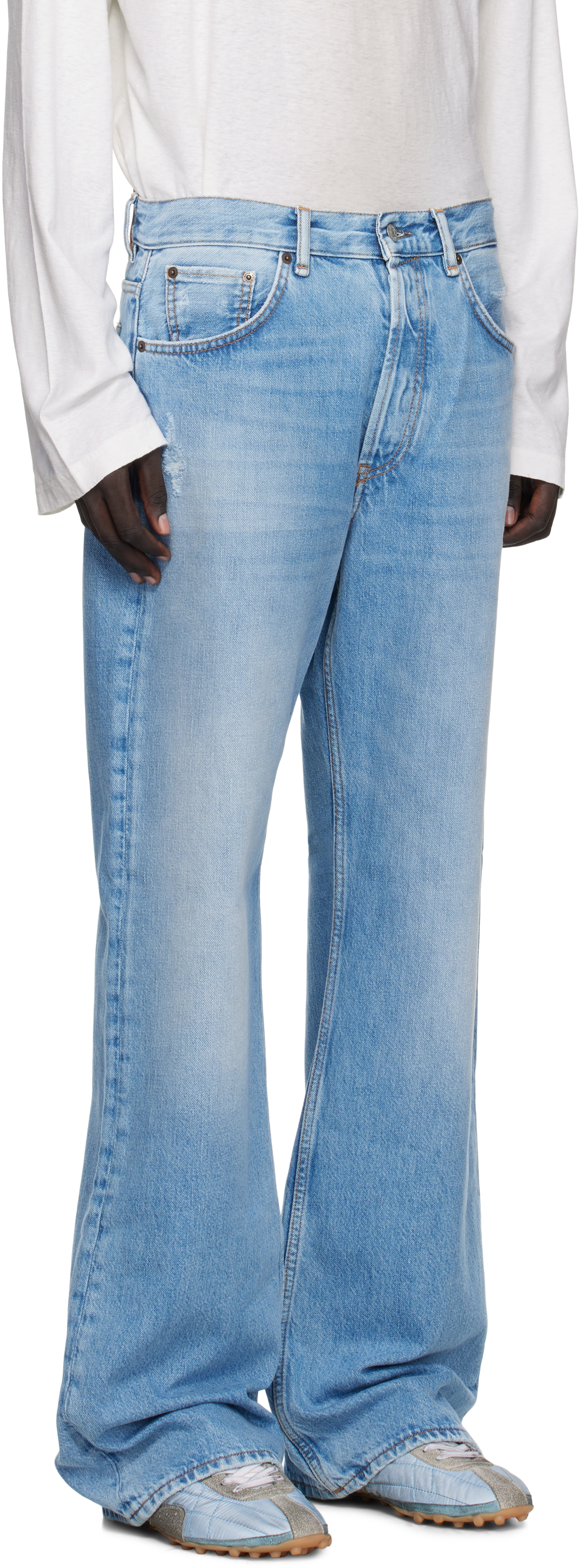 Acne Studios Blue Regular Fit 2021m Jeans In Blue