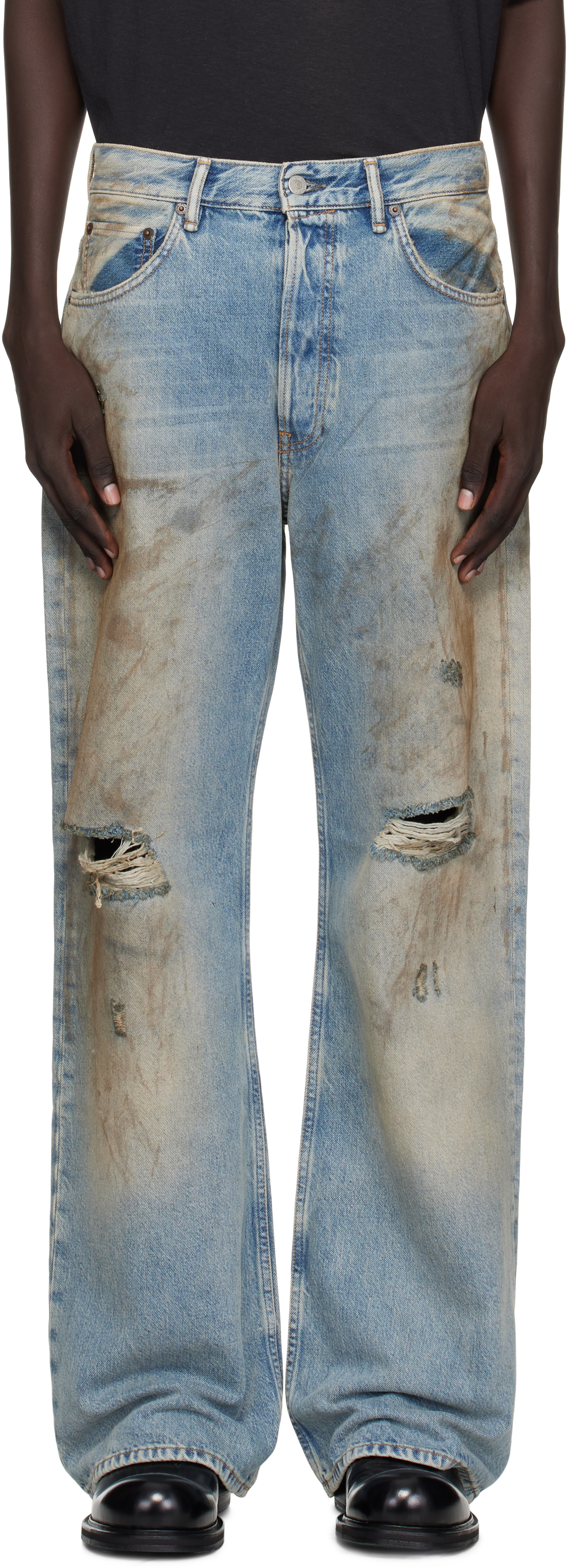 Acne Studios Blue Regular Fit 2021m Jeans In Blue