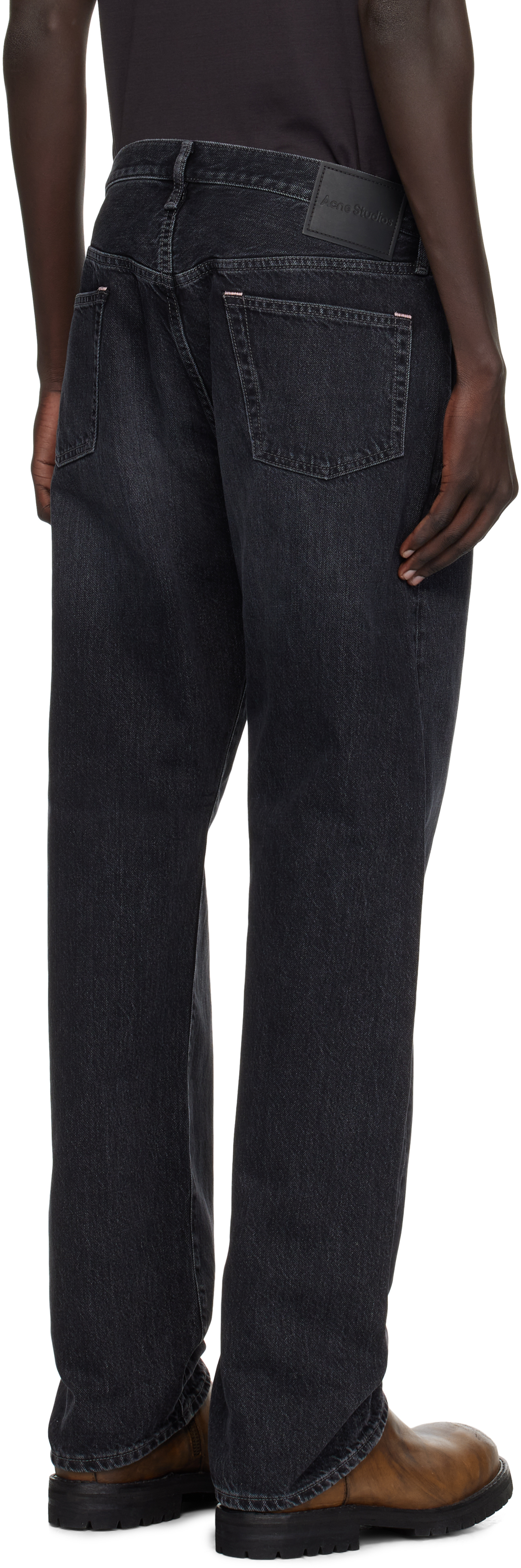Acne Studios Black Loose Fit 1999 Jeans In Black