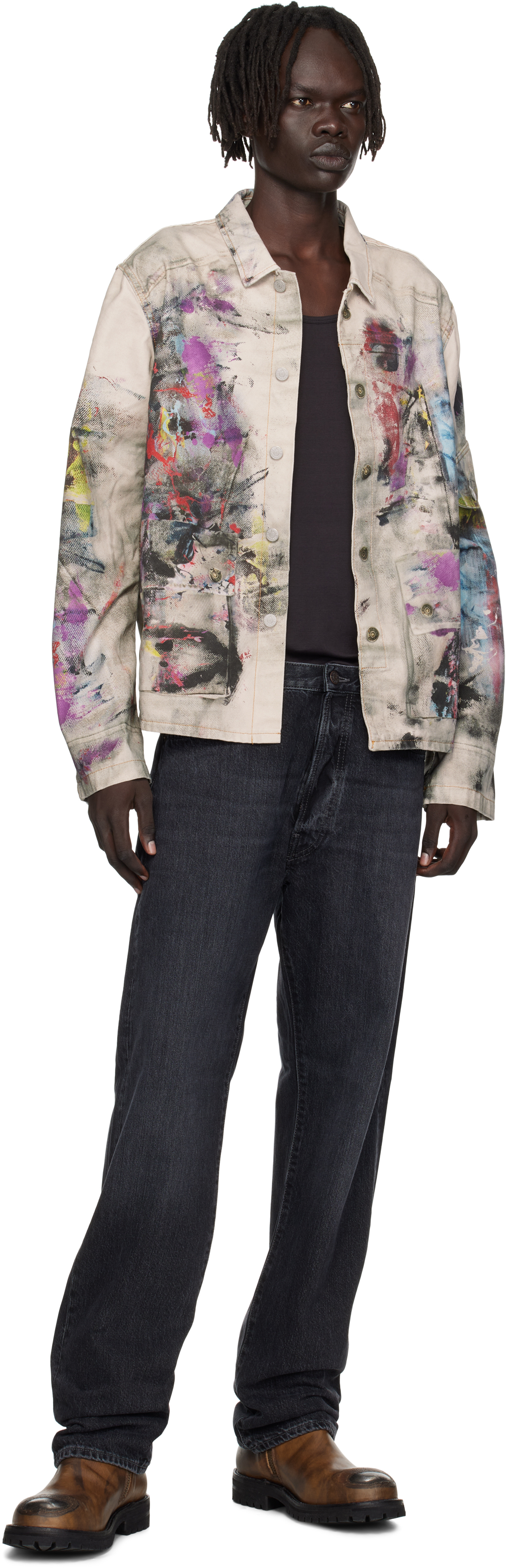 Acne Studios Black Loose Fit 1999 Jeans In Black