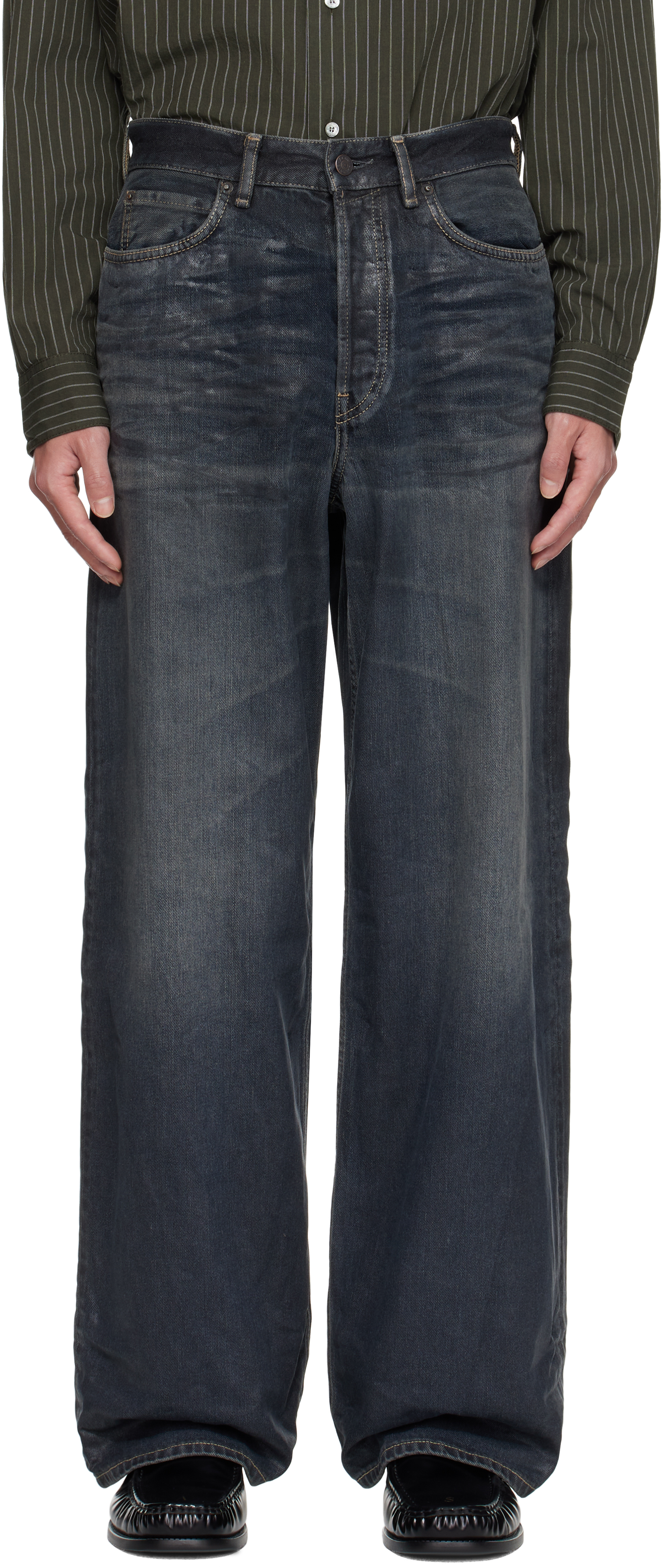 Acne Studiosのブラック 1981 ルーズフィット ジーンズがセール中
