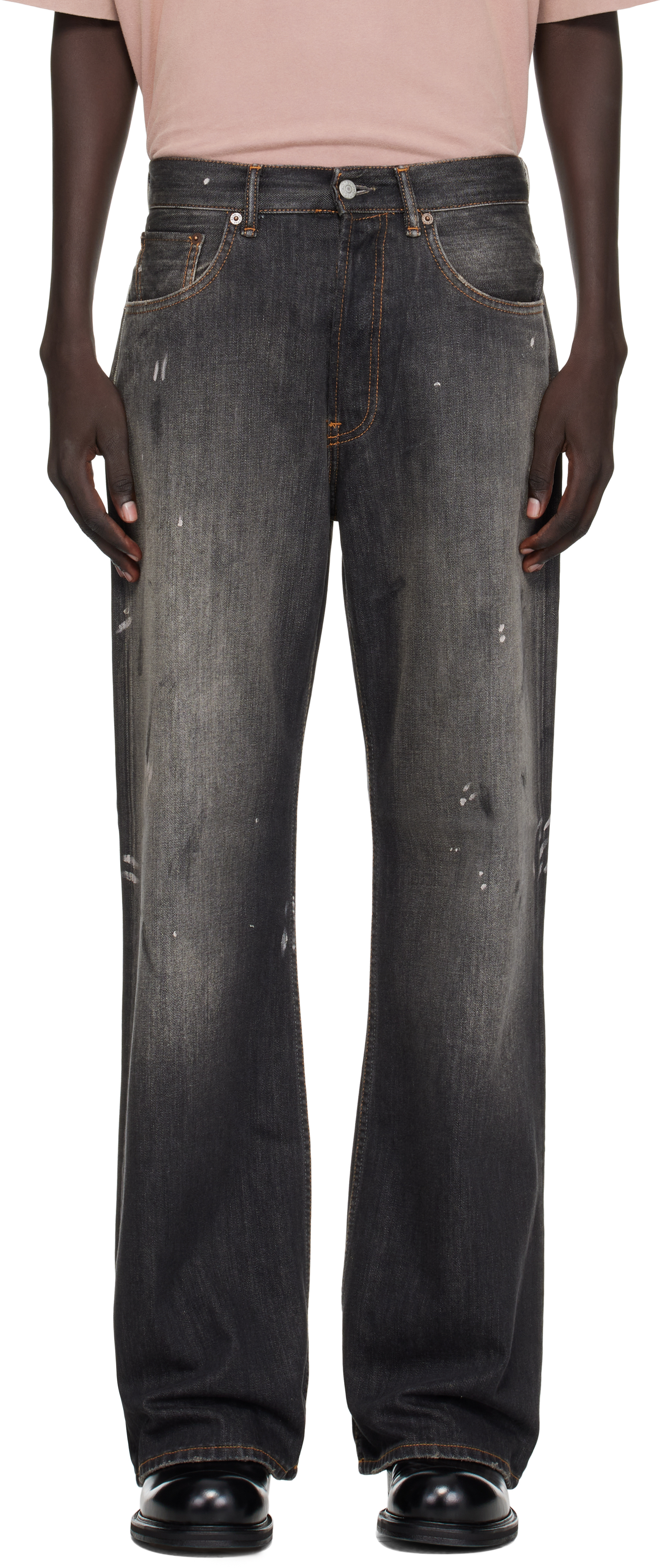 Acne Studios Gray Regular Fit 2021m Jeans In Black