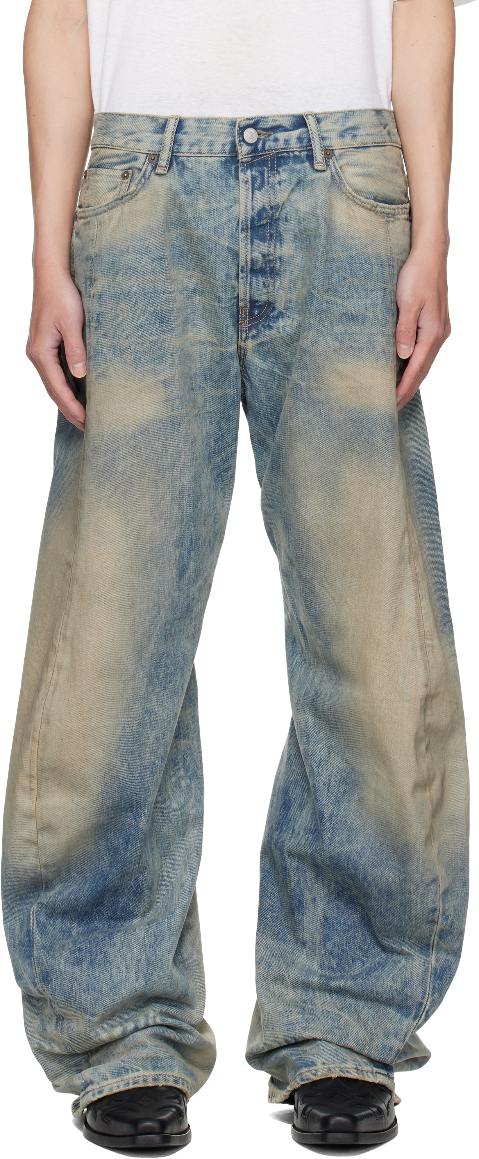 Acne Studios Blue 2006M Goldmine Jeans from SSENSE GLOBAL: Cash