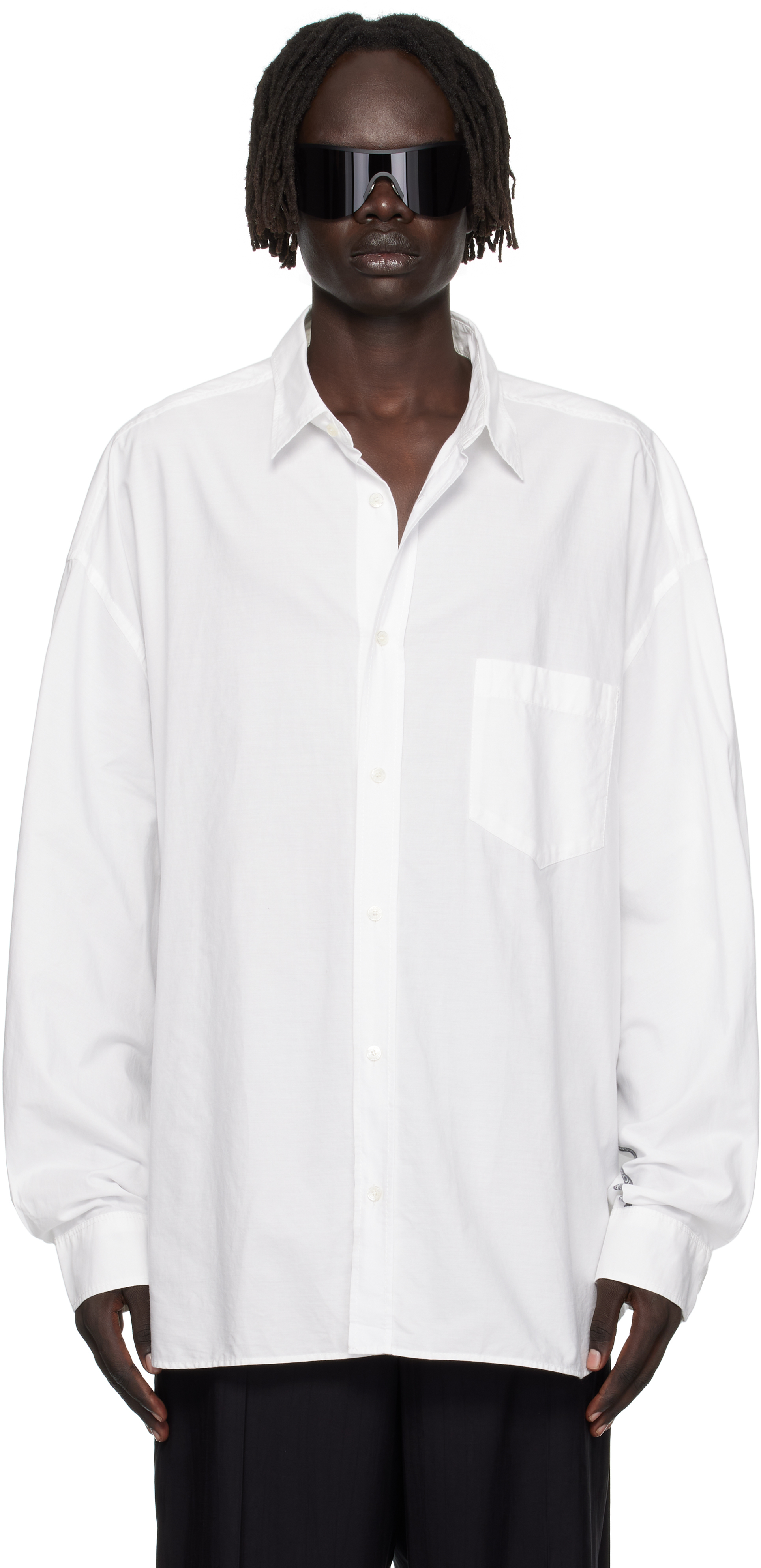 RTEG ホワイト ボタンアップシャツ S RTEG ホワイトボタンアップシャツ S - メルカリ