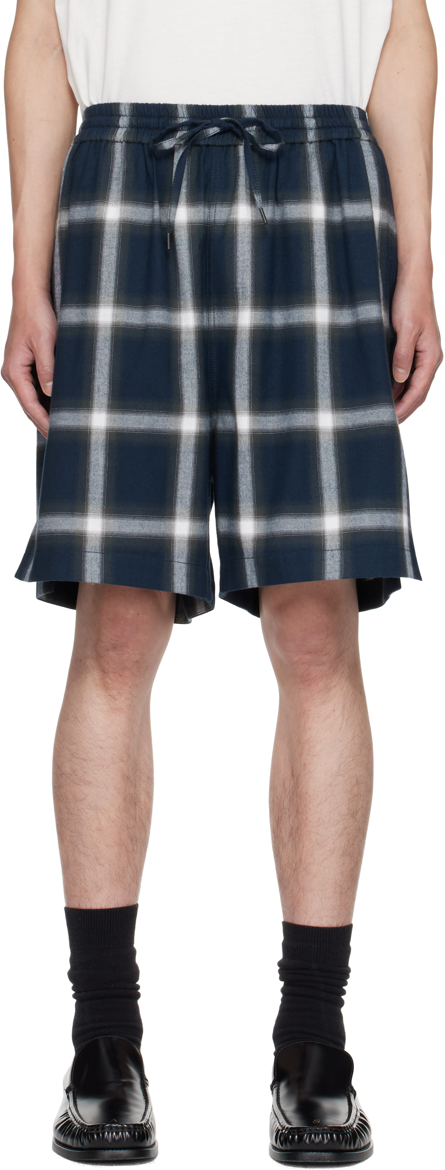 Acne Studios チェック柄スラックス サイズ50 Acne Studios - Check shorts - Red/blue