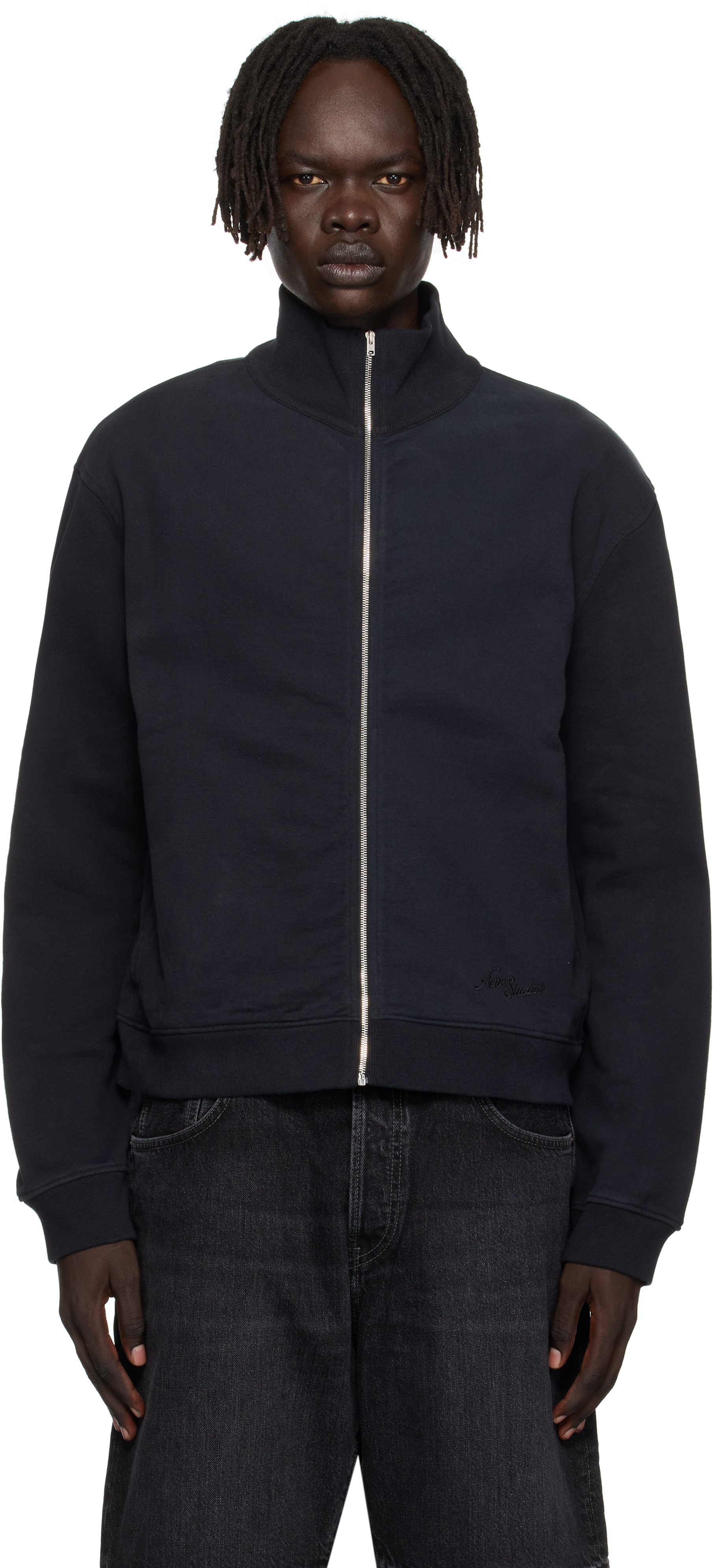Acne Studios ニット・セーター 黒 0391125M0073 Acne Studios ロゴ セーター | ブラック | FARFETCH JP
