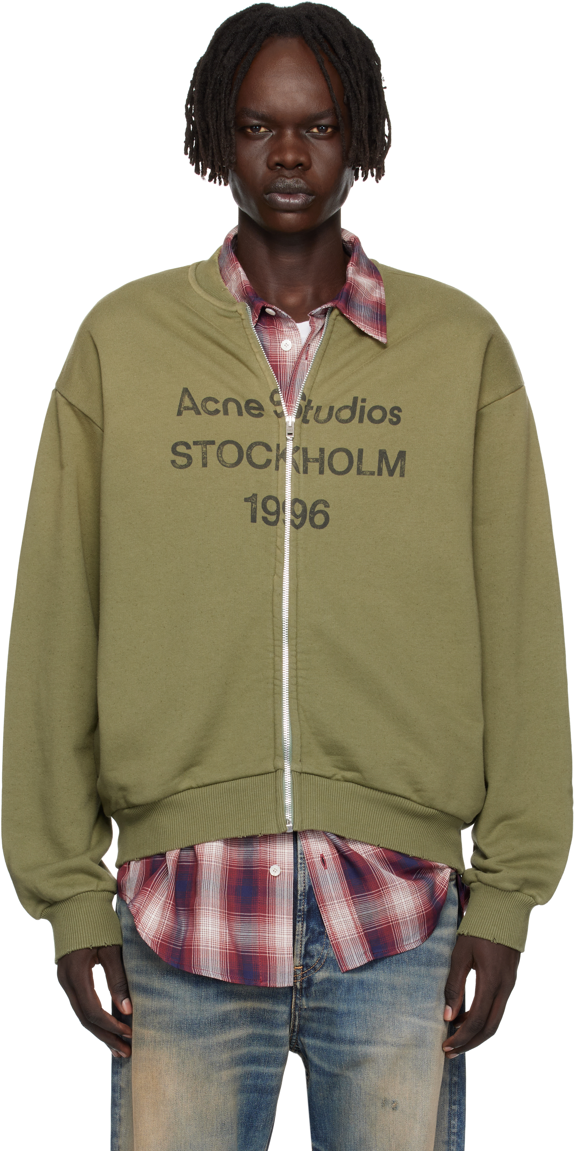 ACNE STUDIOS オリーブグリーン ミリタリージャケット B90819-BGU_A.jpg