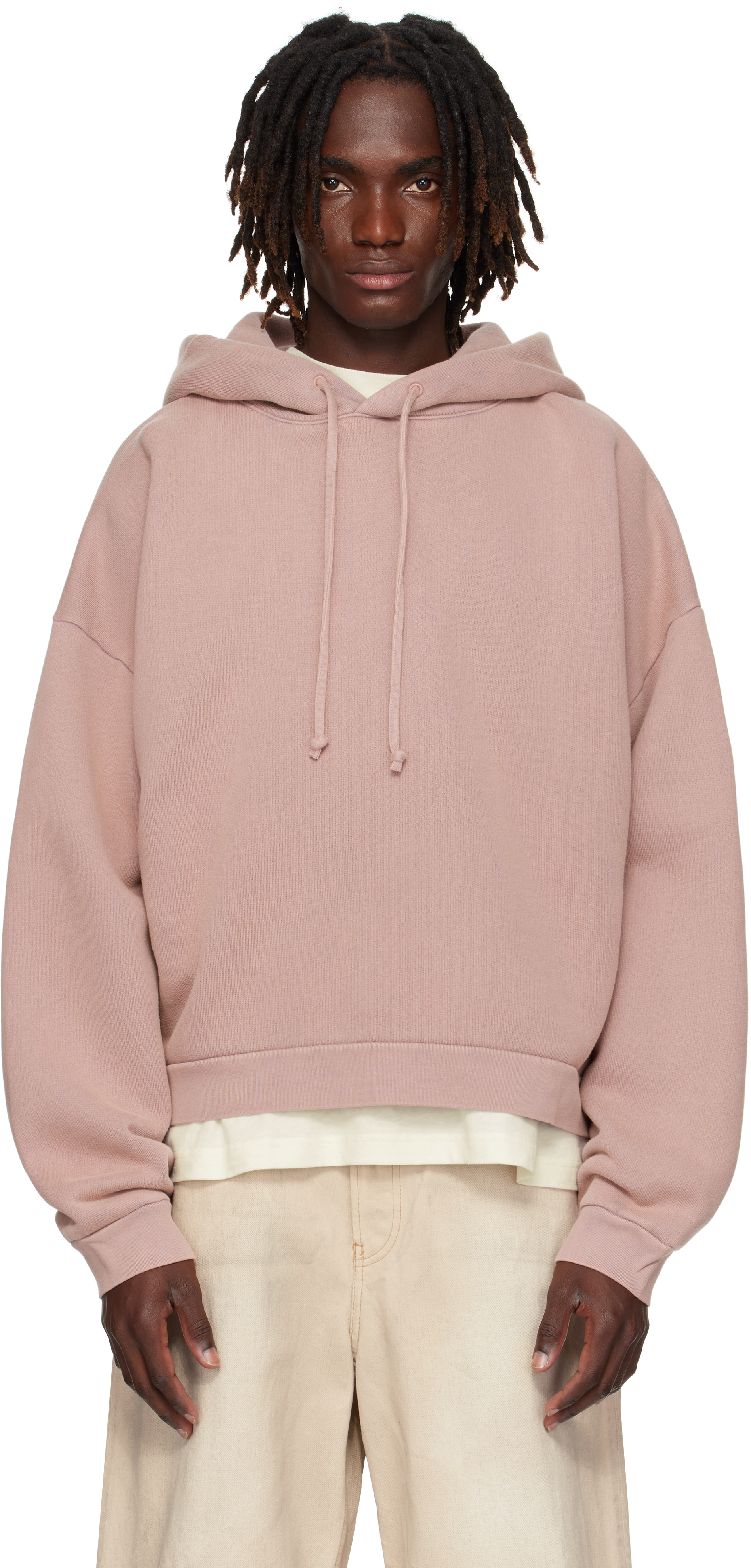 Acne Studios Fester Vintage Hoodie Lavender Purple In Pink