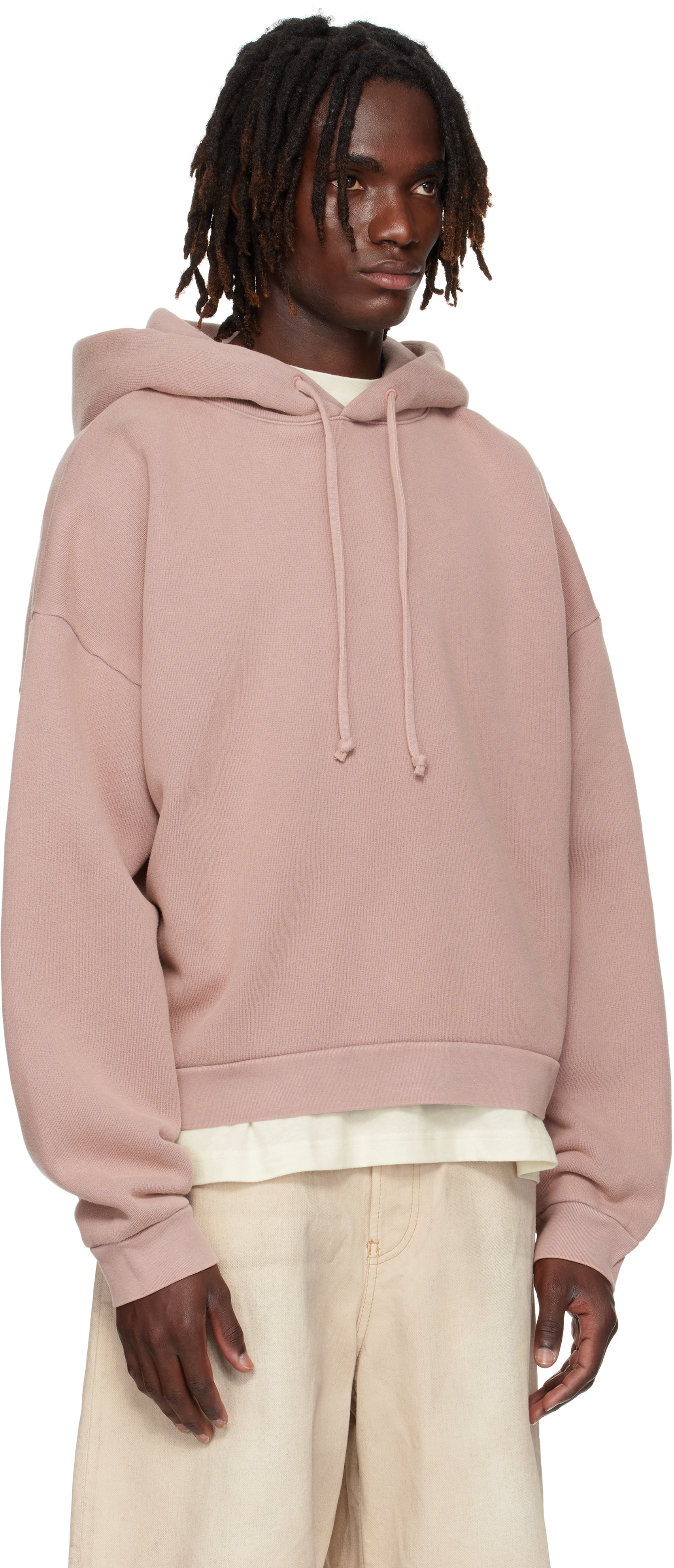 Acne Studios Fester Vintage Hoodie Lavender Purple In Pink