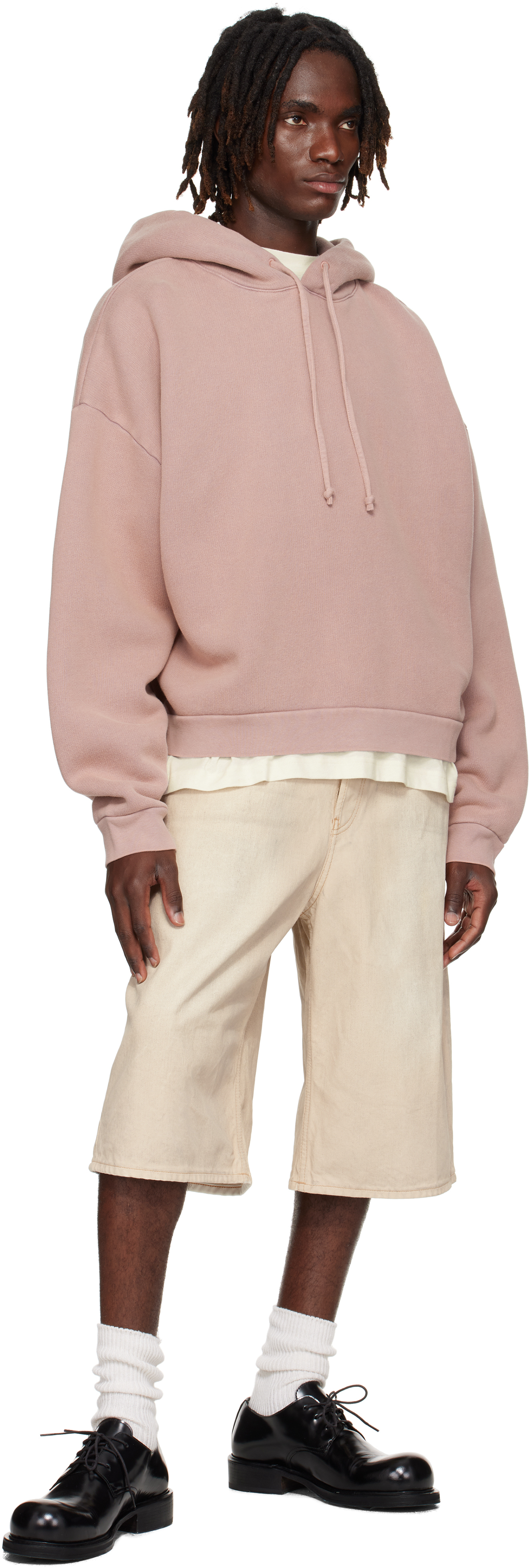 Acne Studios Fester Vintage Hoodie Lavender Purple In Pink