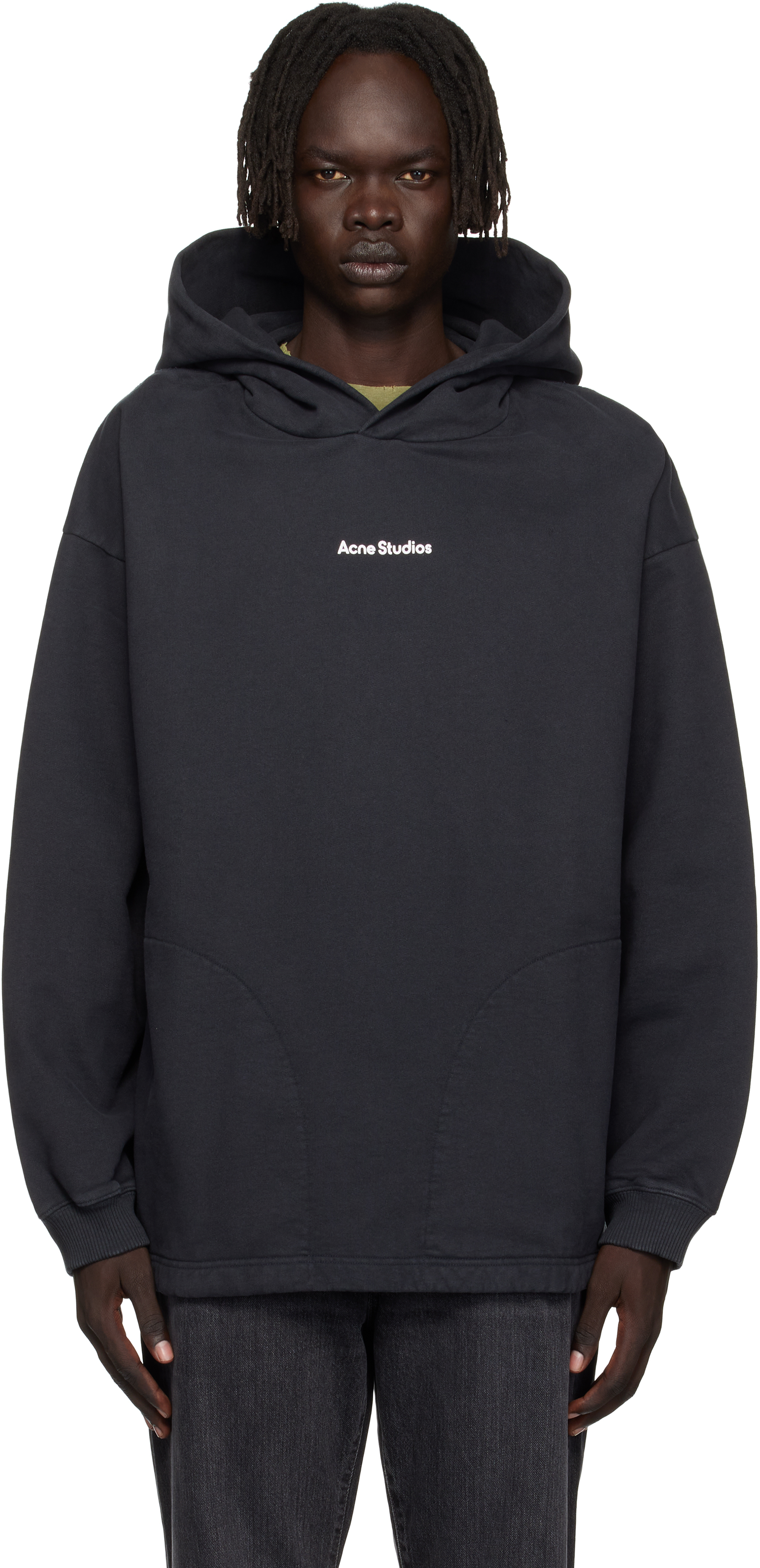 Acne Studios ブラック ダブルジップ パーカー L Acne Studios(アクネストゥディオス) パーカー・フーディ