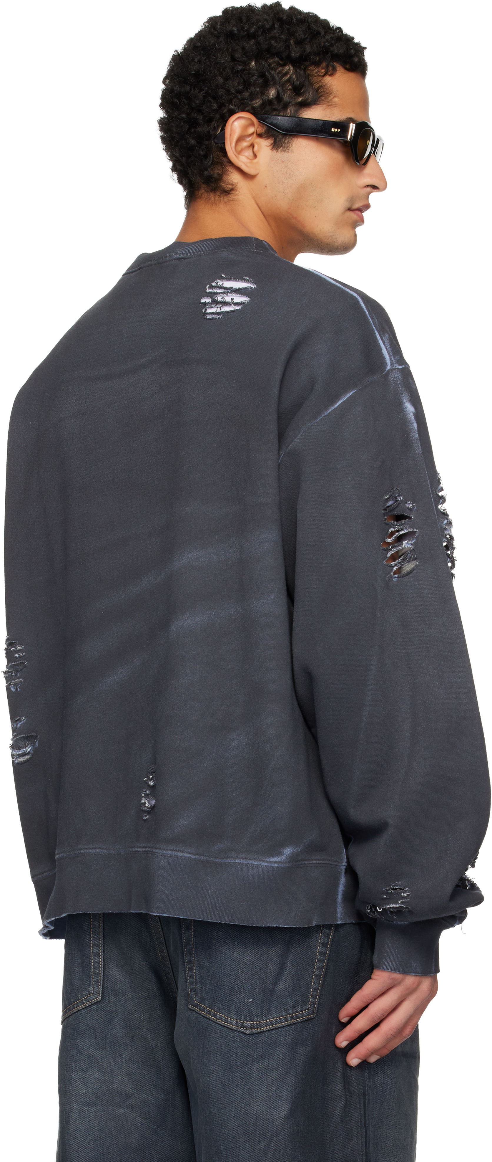 Acne Studios Black Logo Sweatshirt In Black