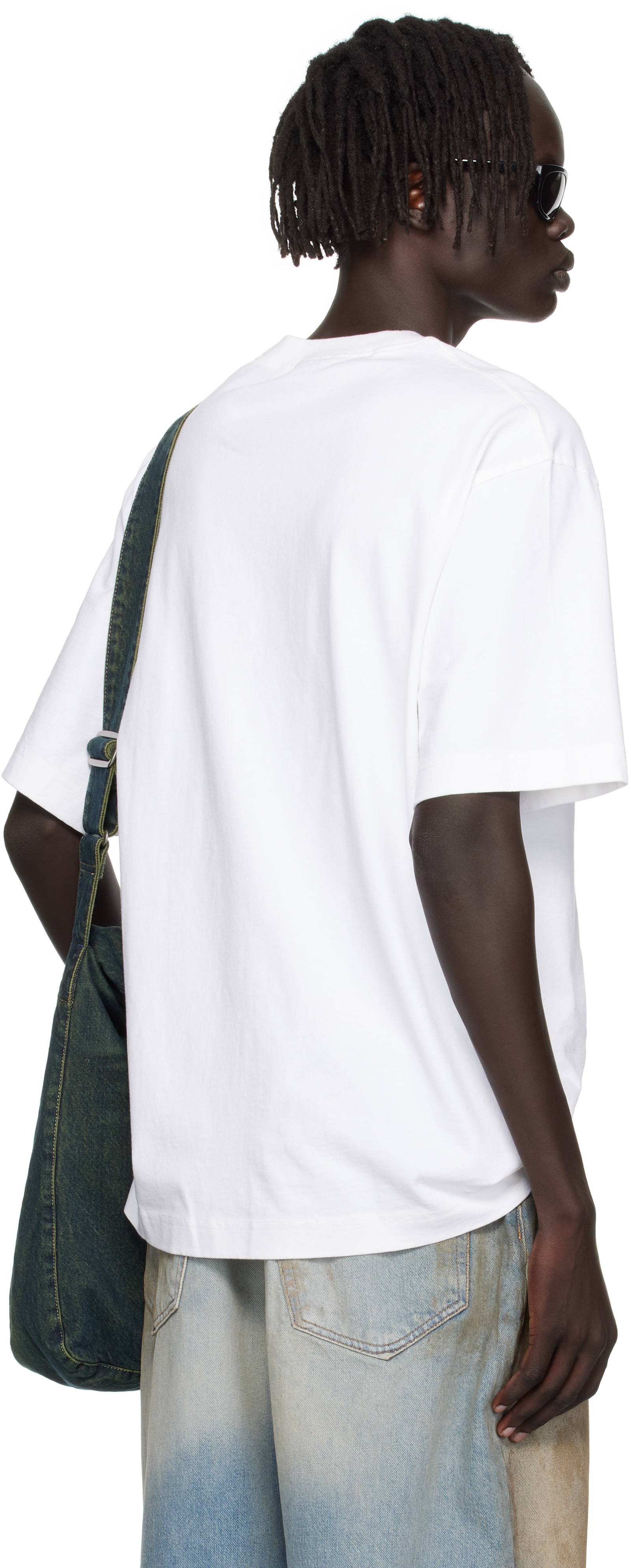 Acne Studios Exford U Logo-print Organic Cotton-jersey T-shirt In White