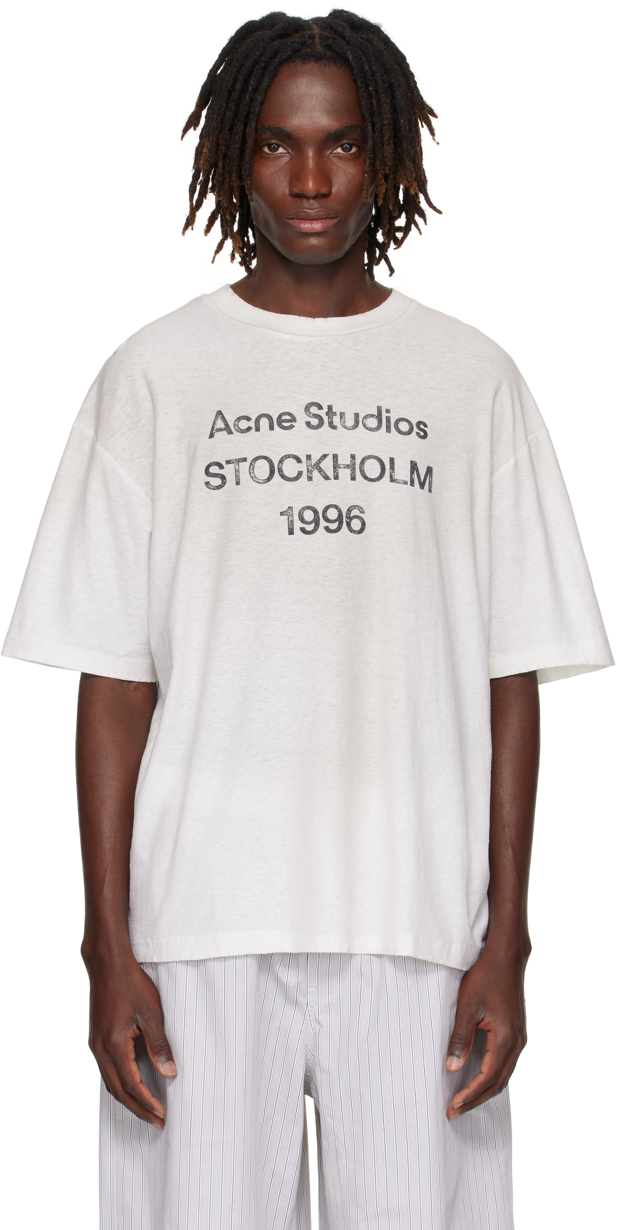 Off-White Logo T-shirt by Acne Studios on Sale
