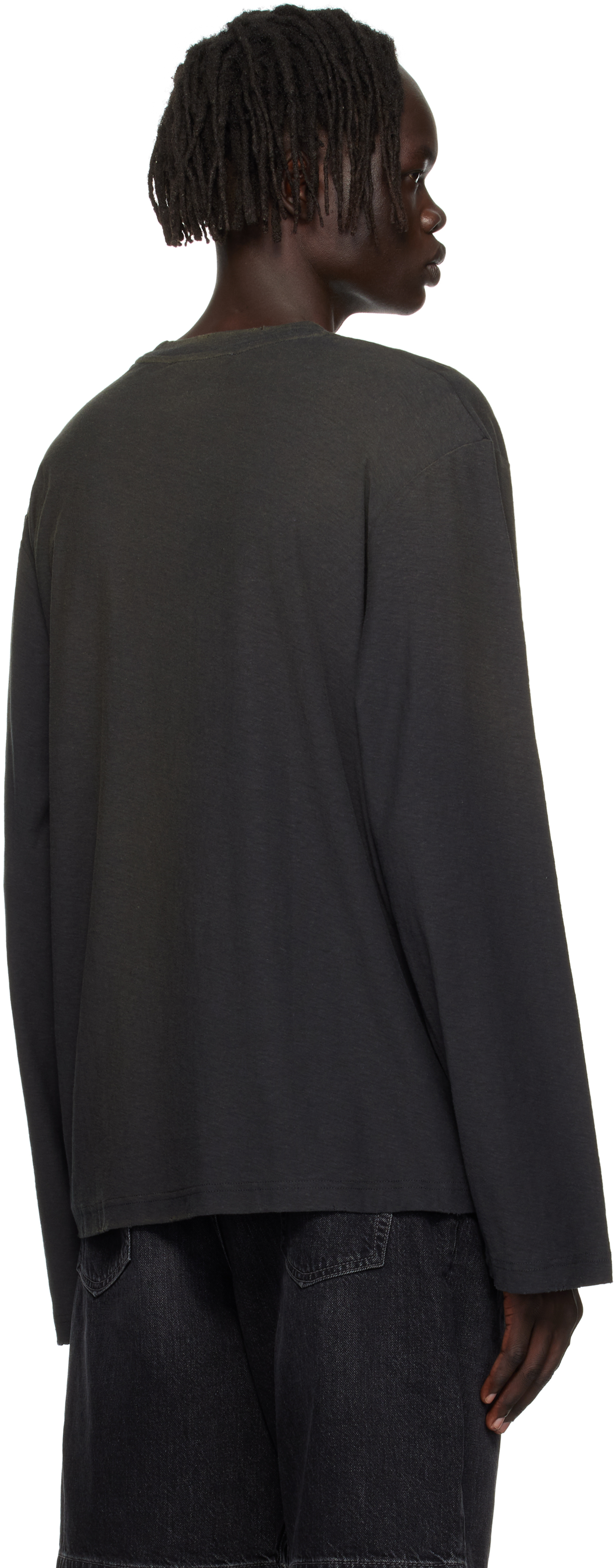 Acne Studios Long-sleeved T-shirt In Black
