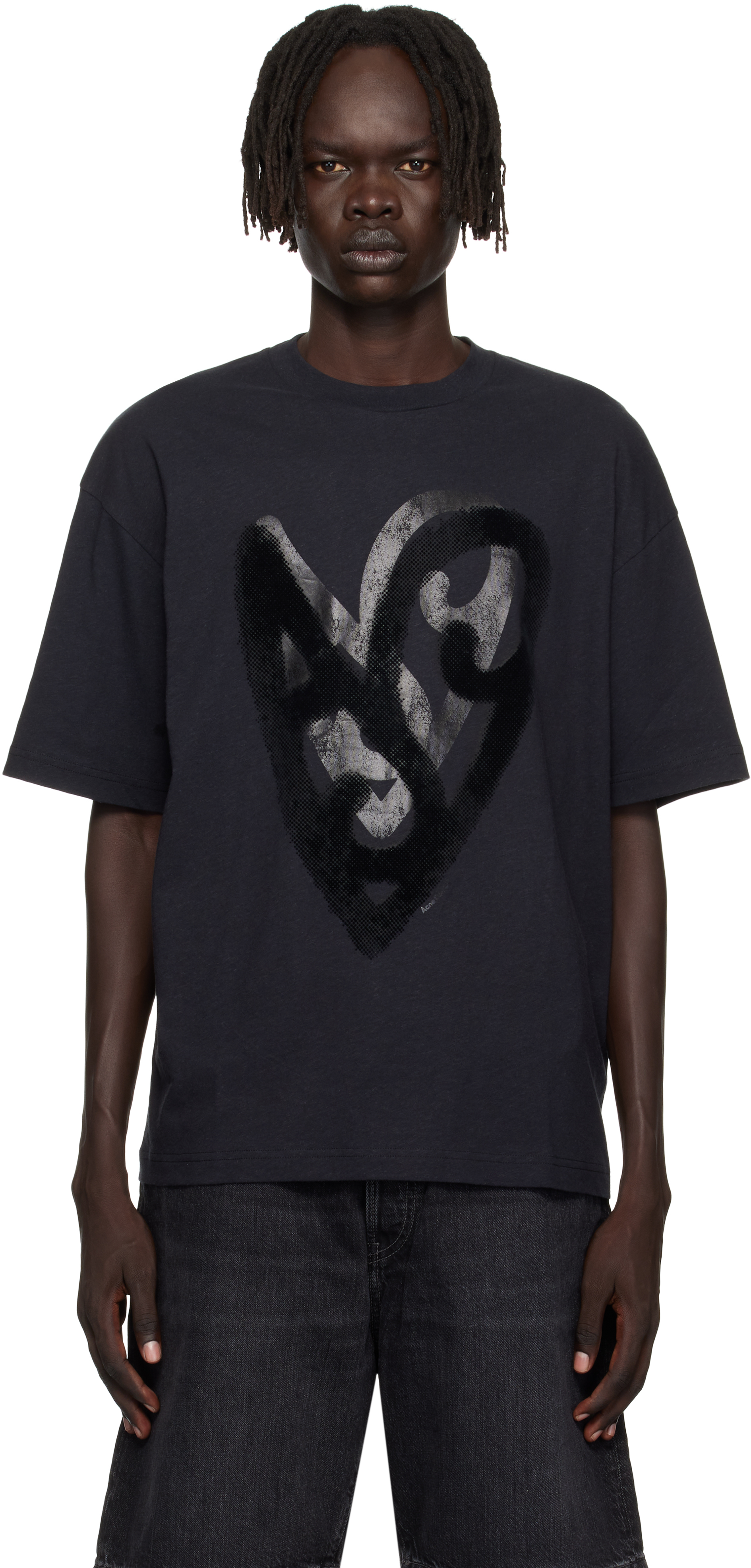 【ACNE STUDIOS】 Logo T-shirt - Relaxed fit Acne Studios - T-shirt logo - Relaxed unisex fit - Optic White
