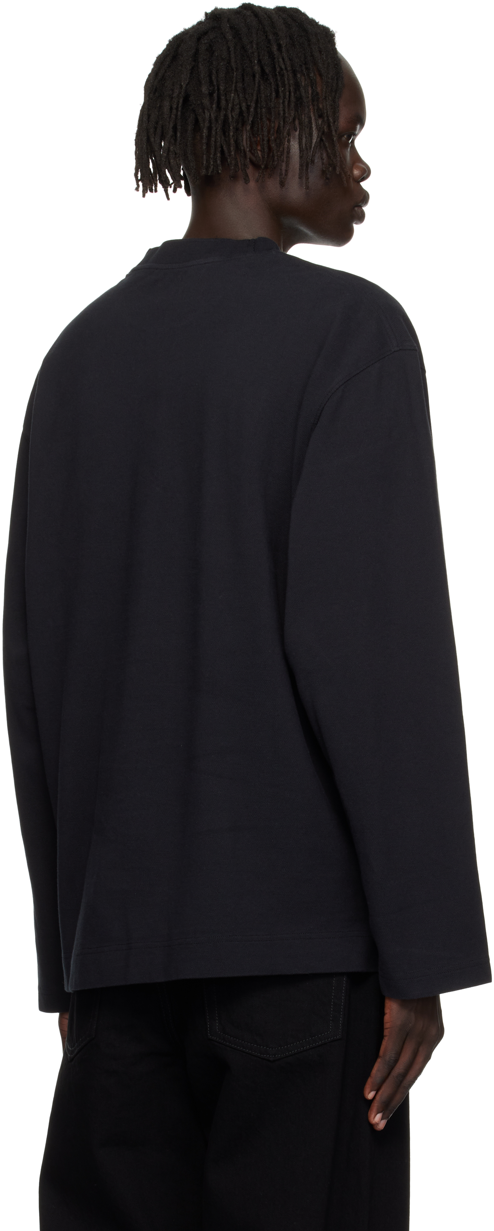 Acne Studios Black Logo Relaxed Fit T-shirt In Black