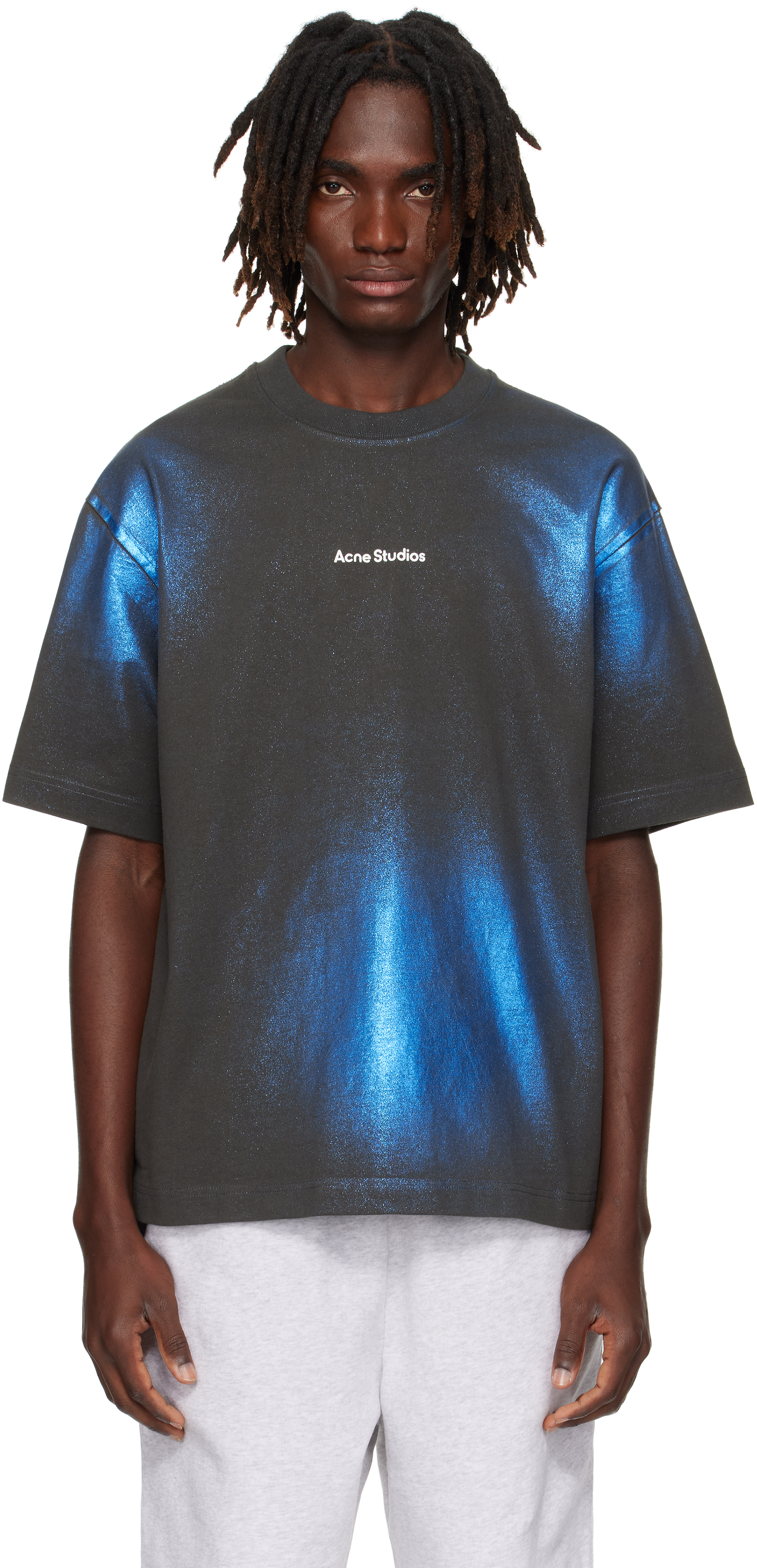 Acne Studios ネイビーTシャツ Acne Studios ロゴ Tシャツ ネイビー - メルカリ