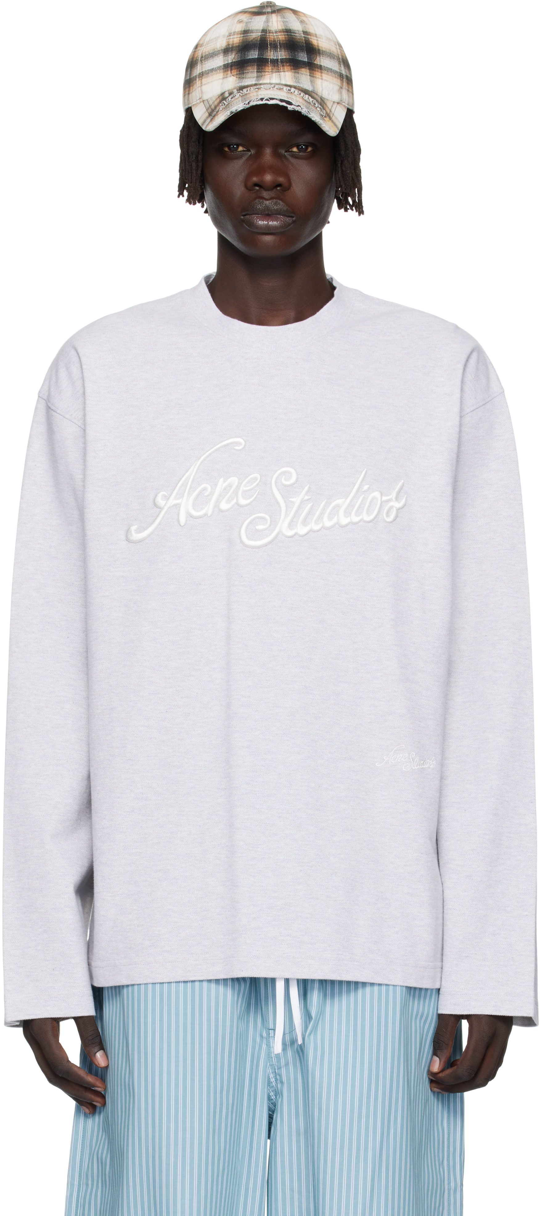Acne Studios - Logo t-shirt - Relaxed unisex fit - Pale Grey 
