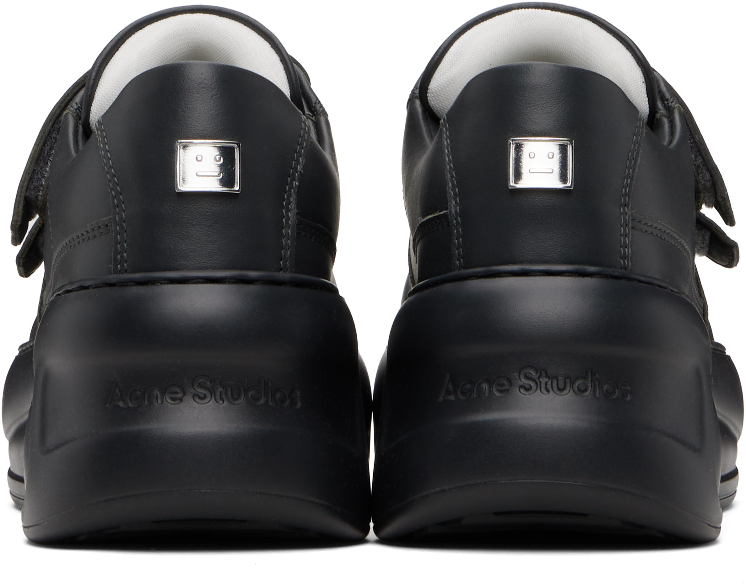 Acne Studios Gray Velcro Strap Platform Sneakers