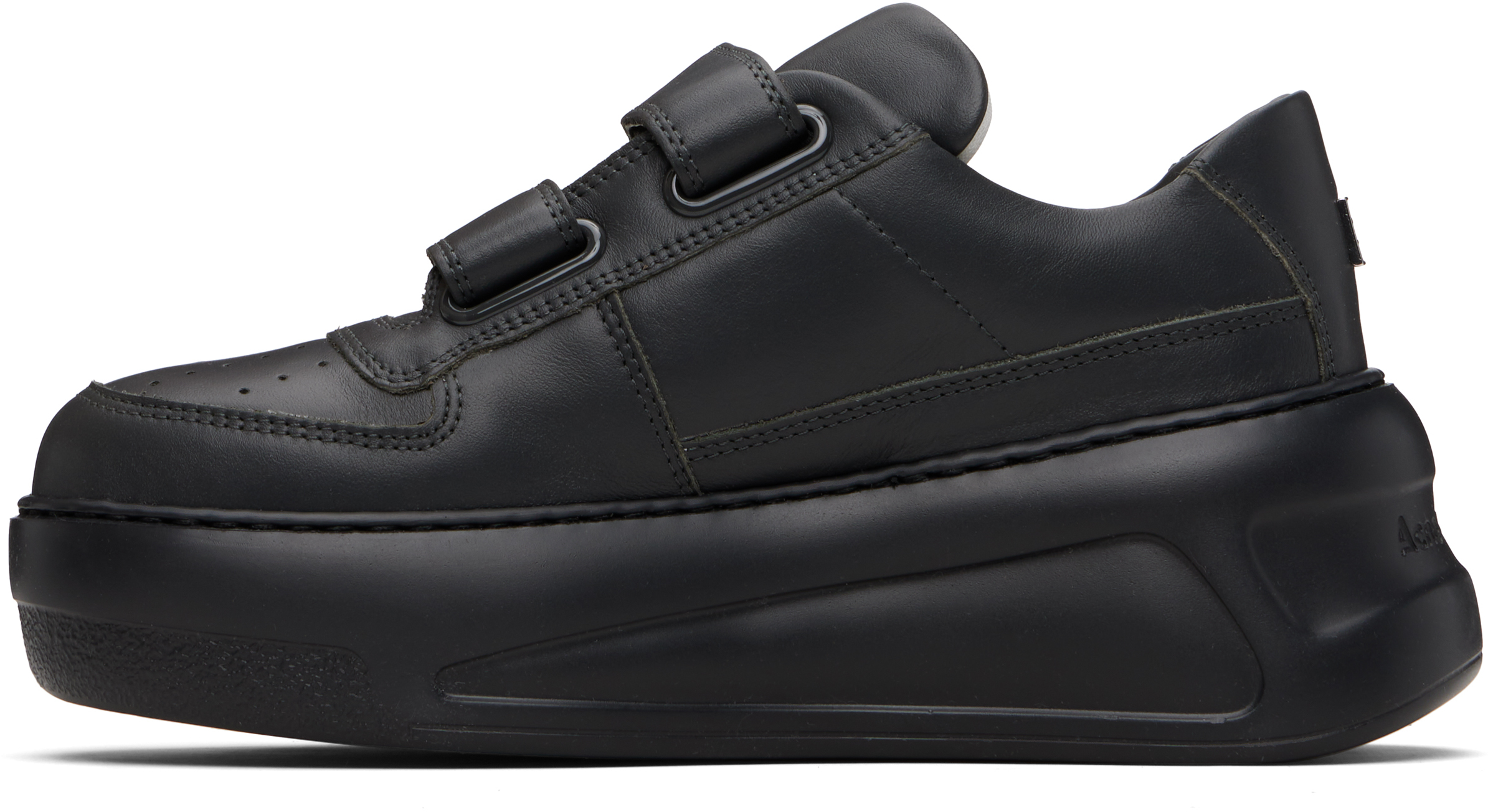 Acne Studios Gray Velcro Strap Platform Sneakers